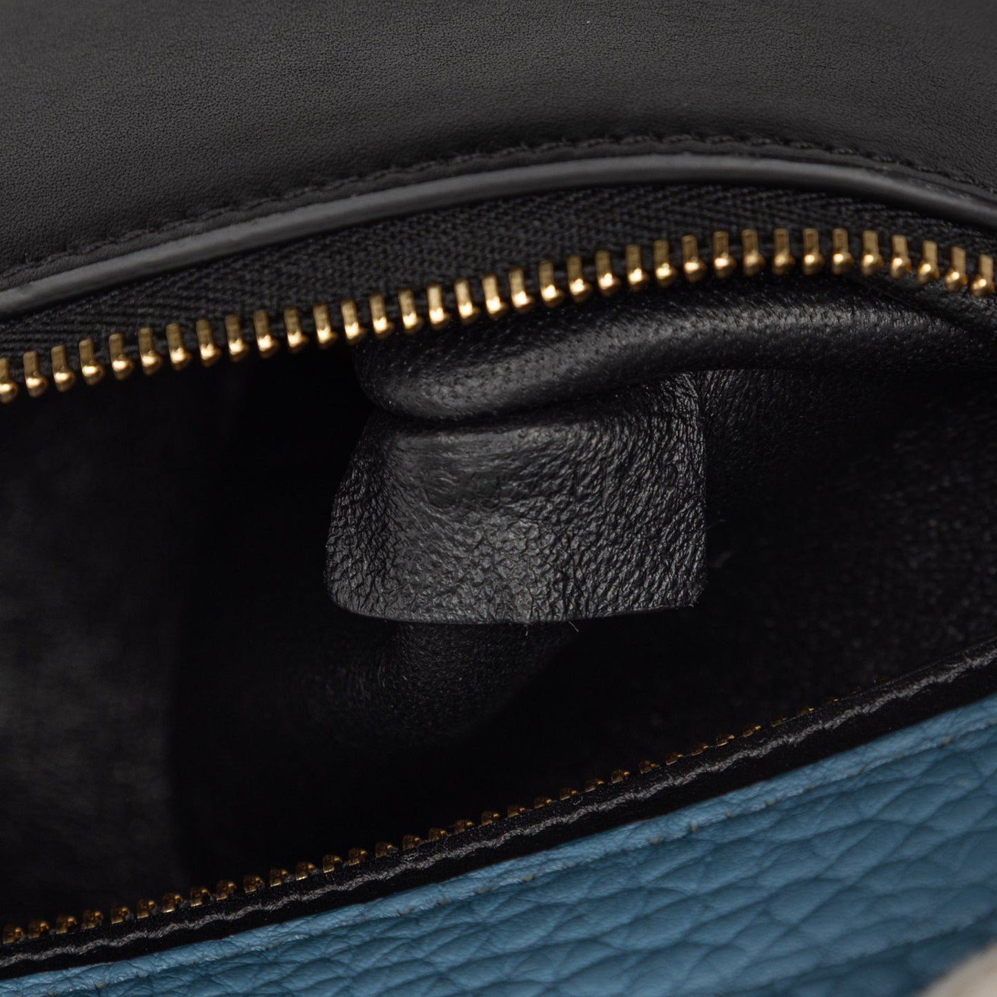 Celine Small Tricolor Leather Trapeze Satchel
