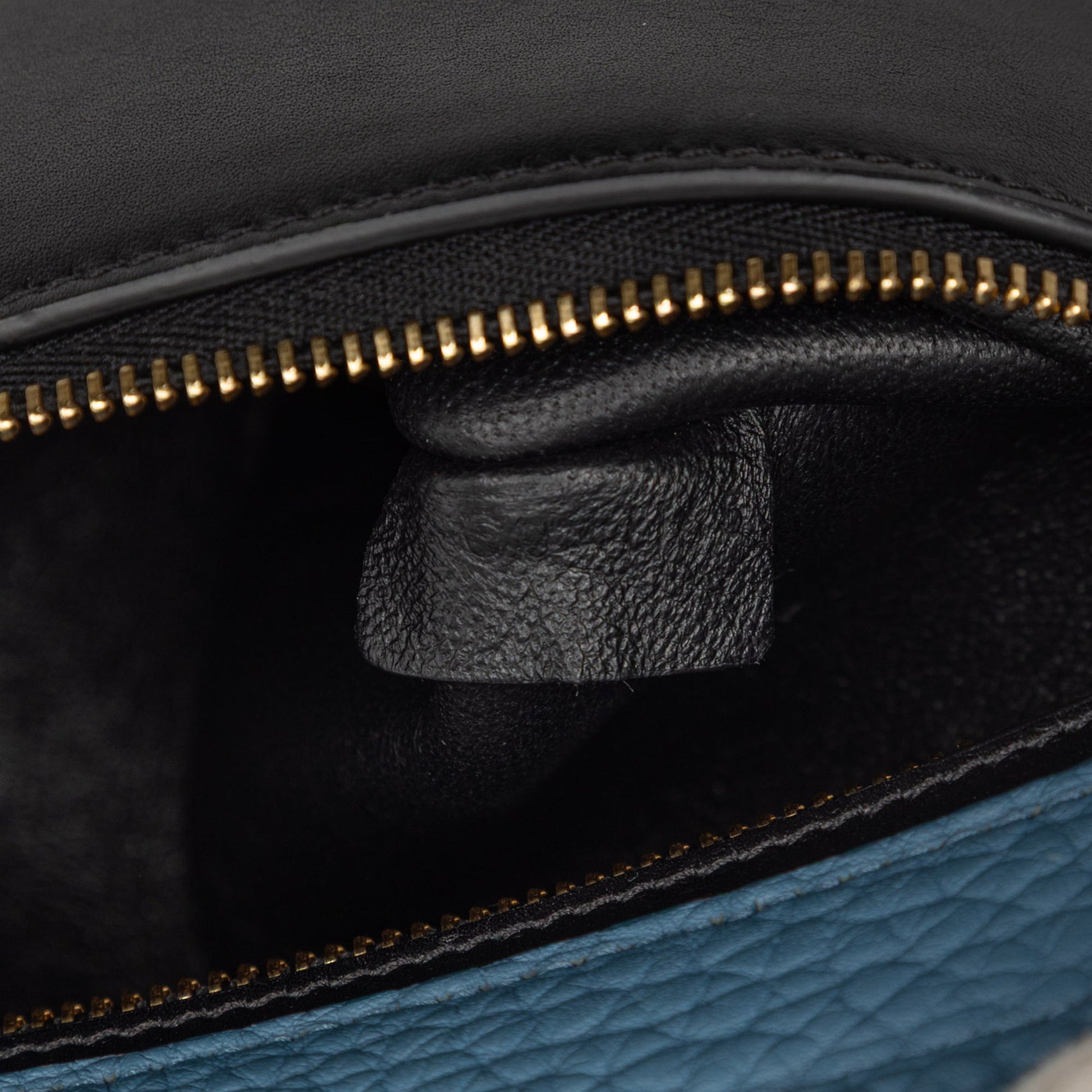 Celine Small Tricolor Leather Trapeze Satchel