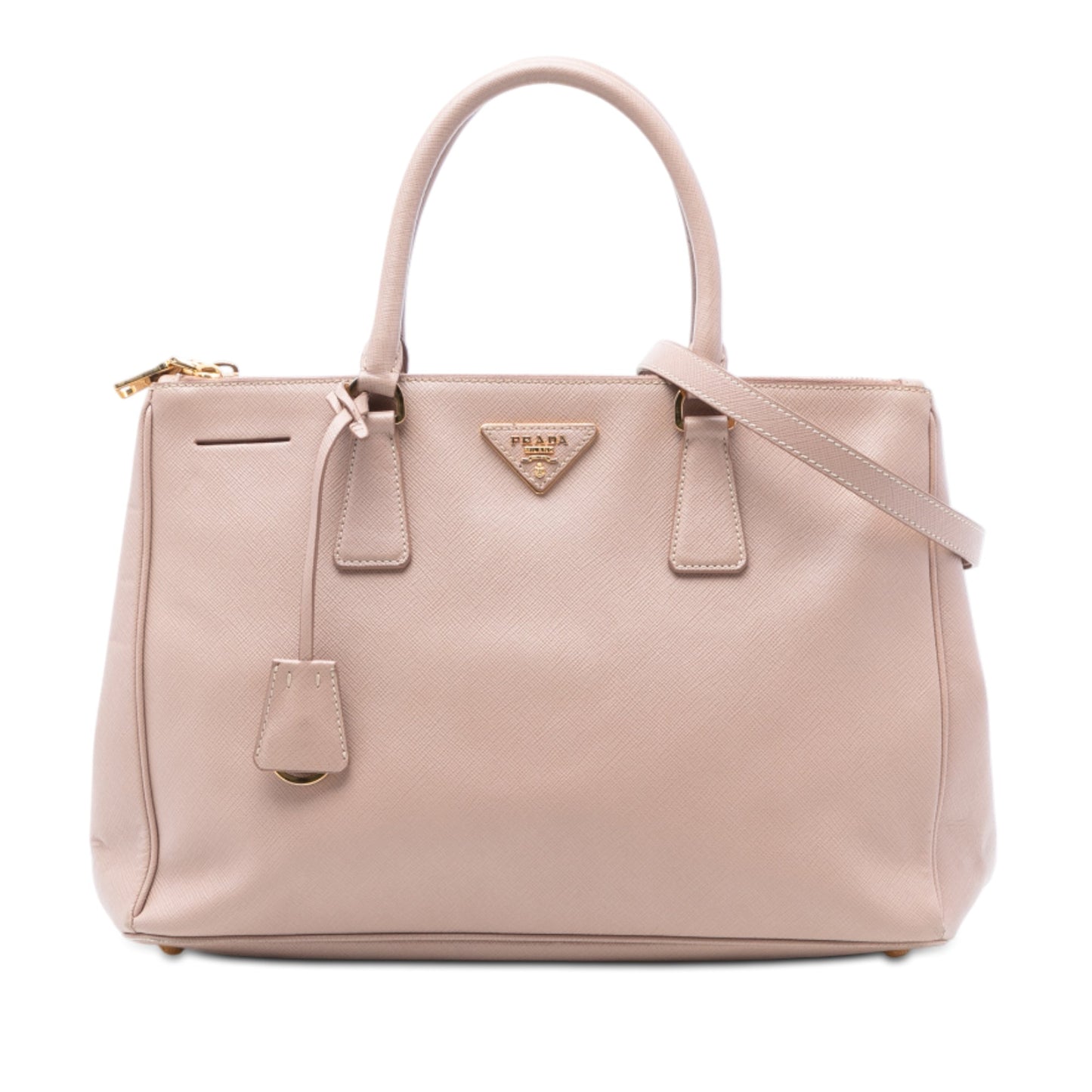 Prada Medium Saffiano Lux Galleria Double Zip Tote