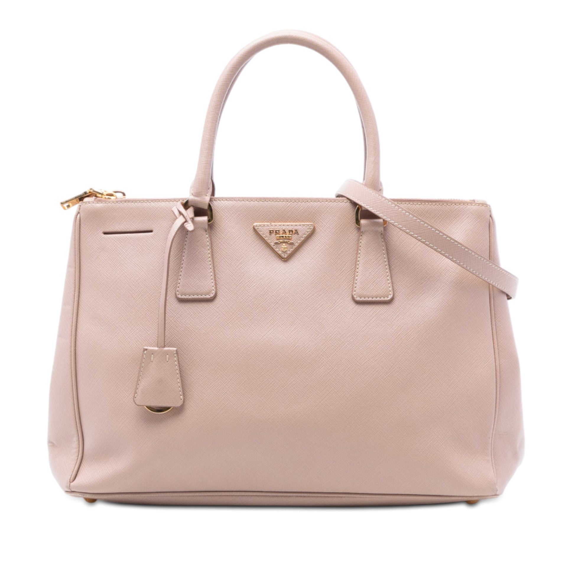 Prada Medium Saffiano Lux Galleria Double Zip Tote