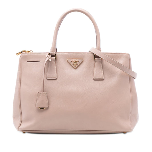 Prada Medium Saffiano Lux Galleria Double Zip Tote