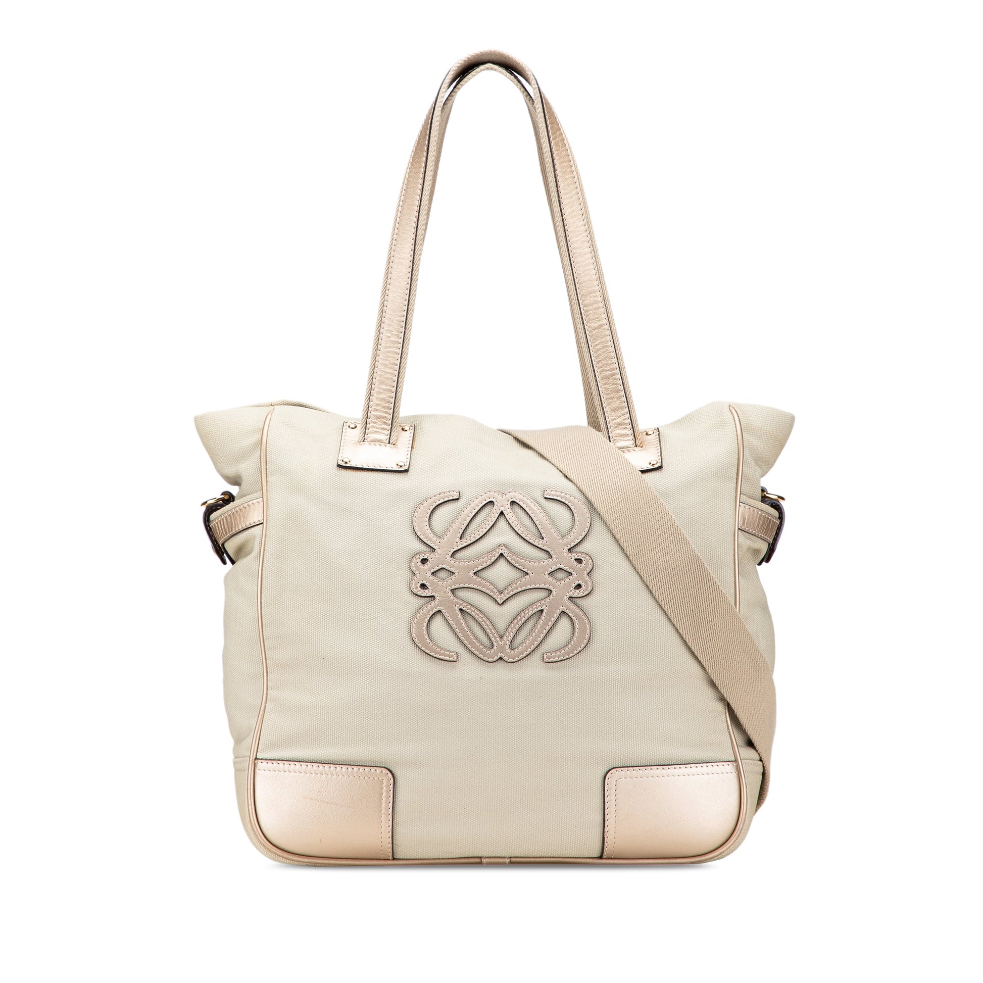 LOEWE Canvas Anagram Satchel