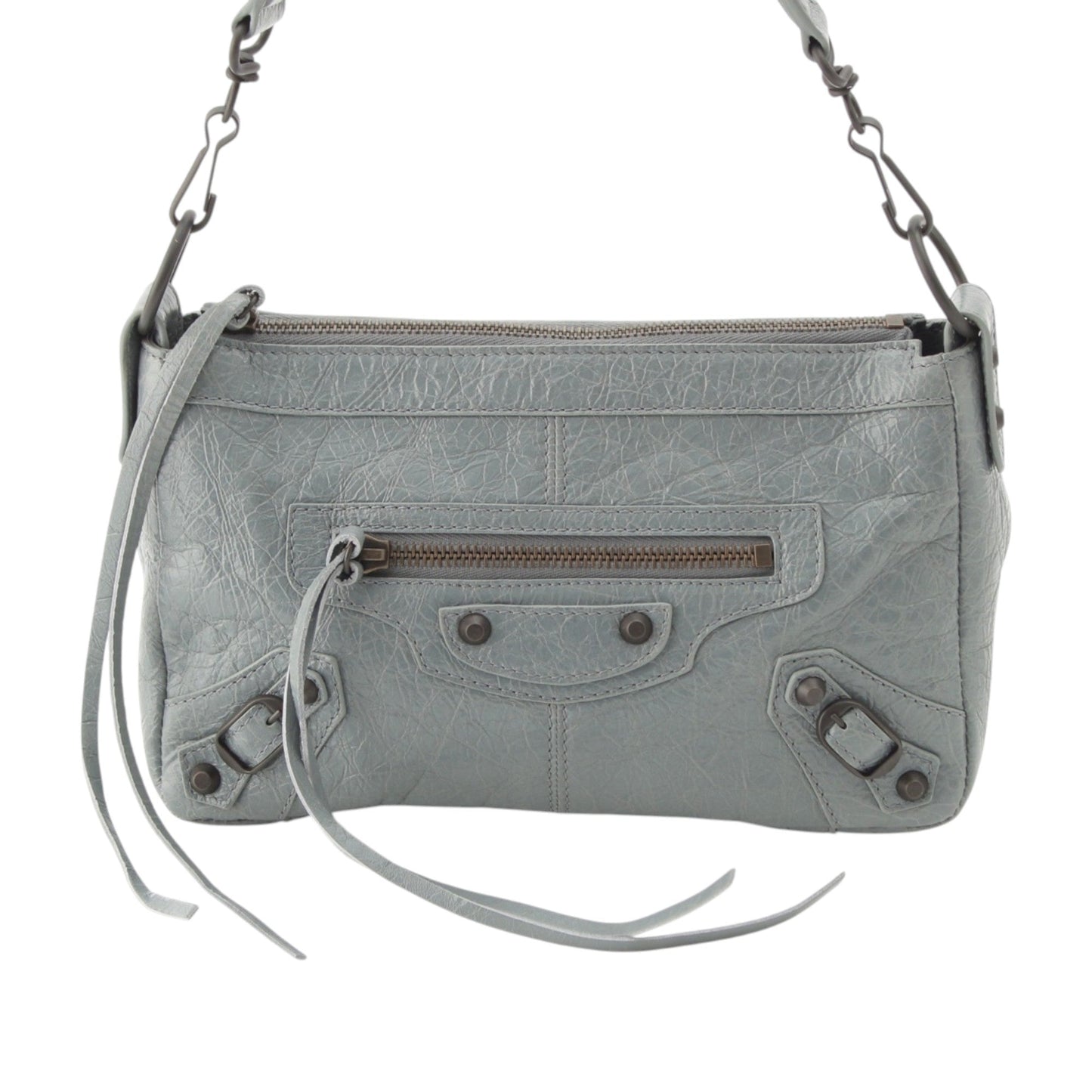 Balenciaga Mini Lambskin Le City Moto Bag