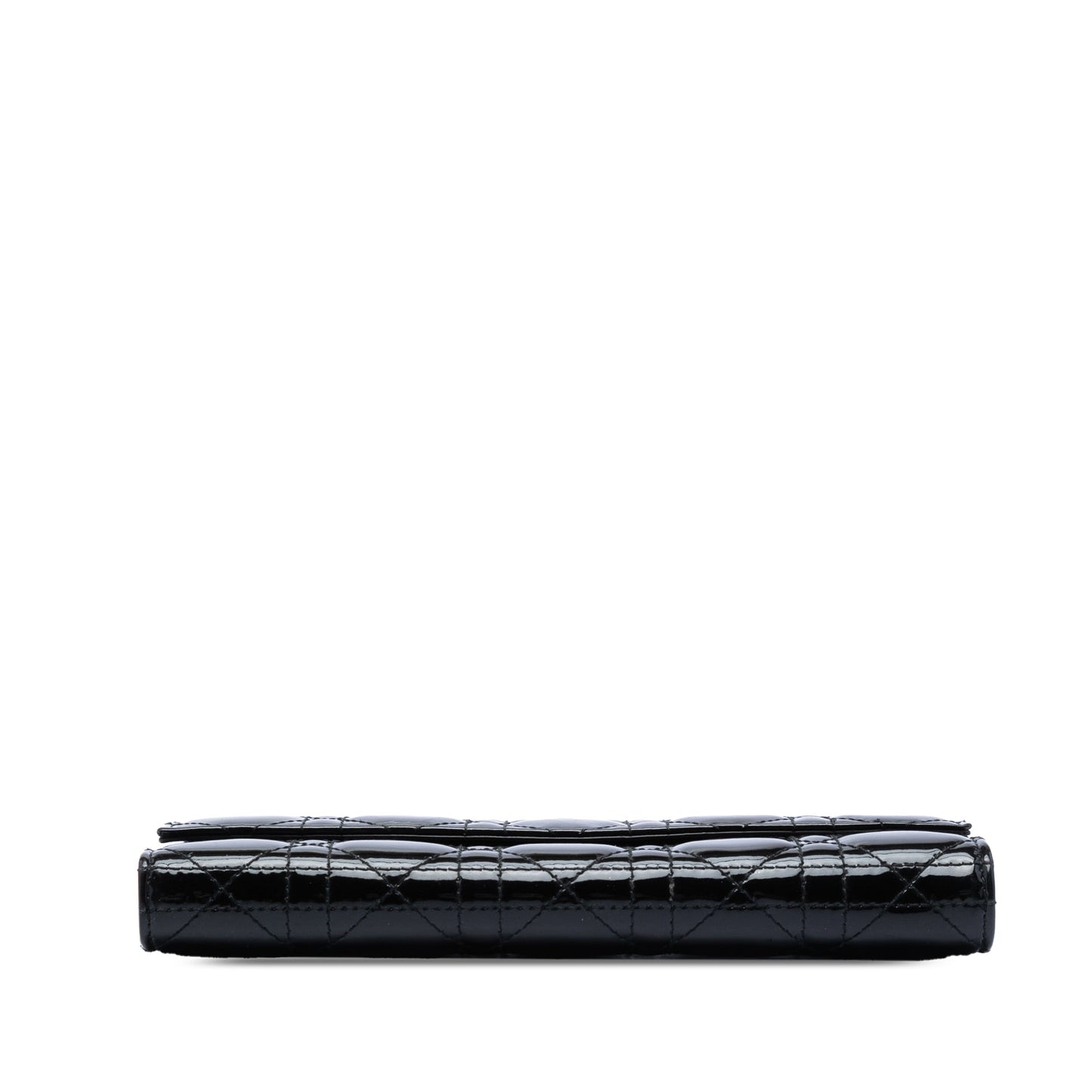 Dior Patent Cannage Lady Dior Wallet On Chain