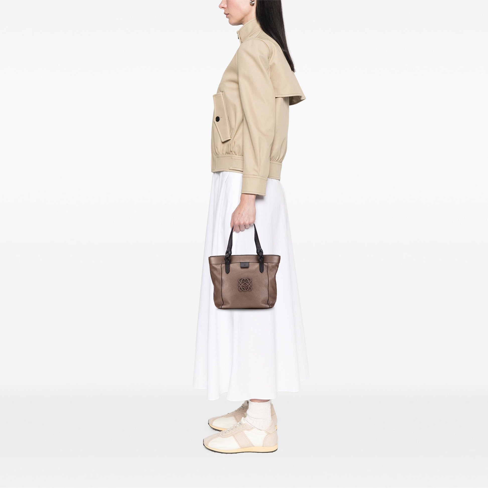 LOEWE Anagram Leather Fusta Tote