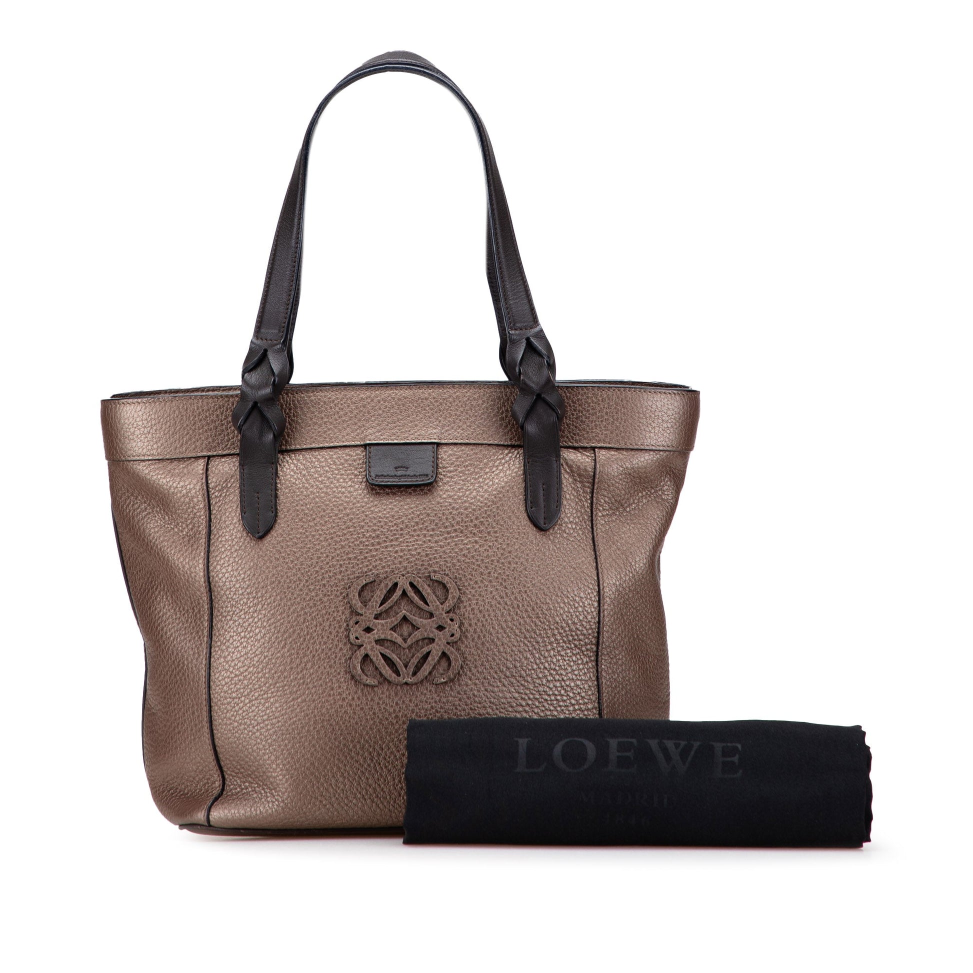 LOEWE Anagram Leather Fusta Tote