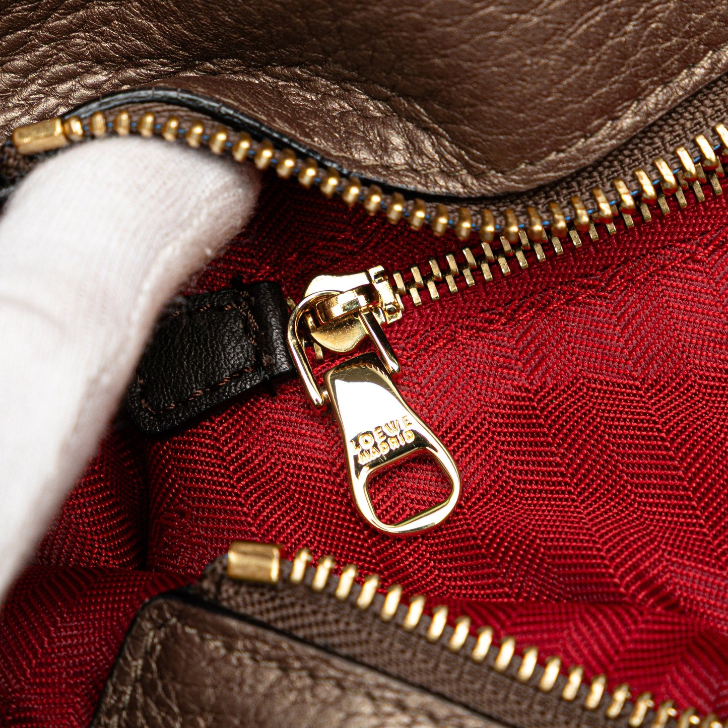 LOEWE Anagram Leather Fusta Tote