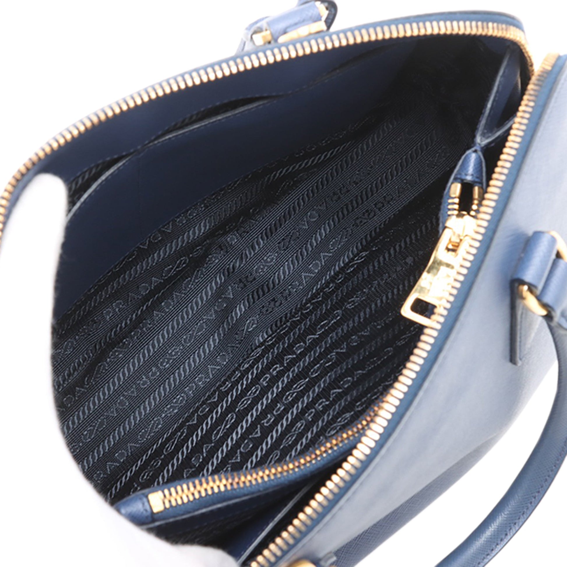 Prada Medium Saffiano Lux Promenade Satchel