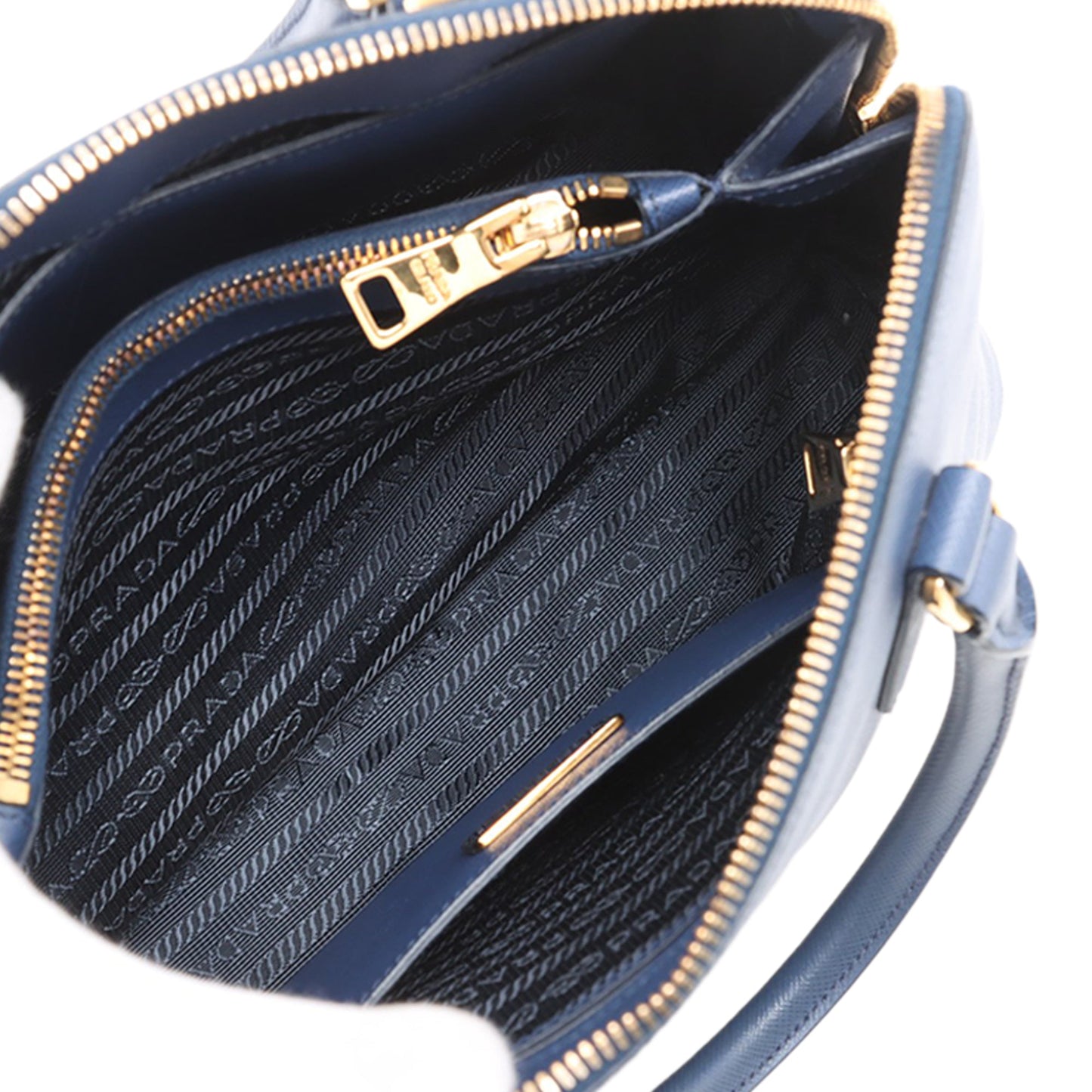 Prada Medium Saffiano Lux Promenade Satchel