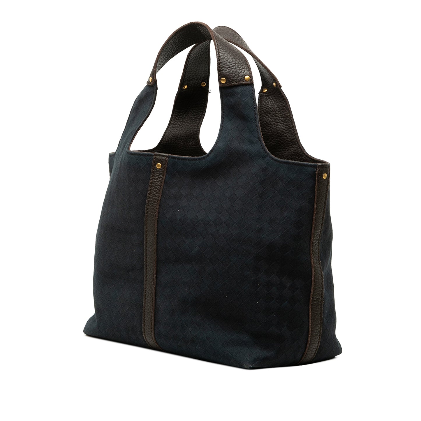 Bottega Veneta Canvas Intrecciato Handbag