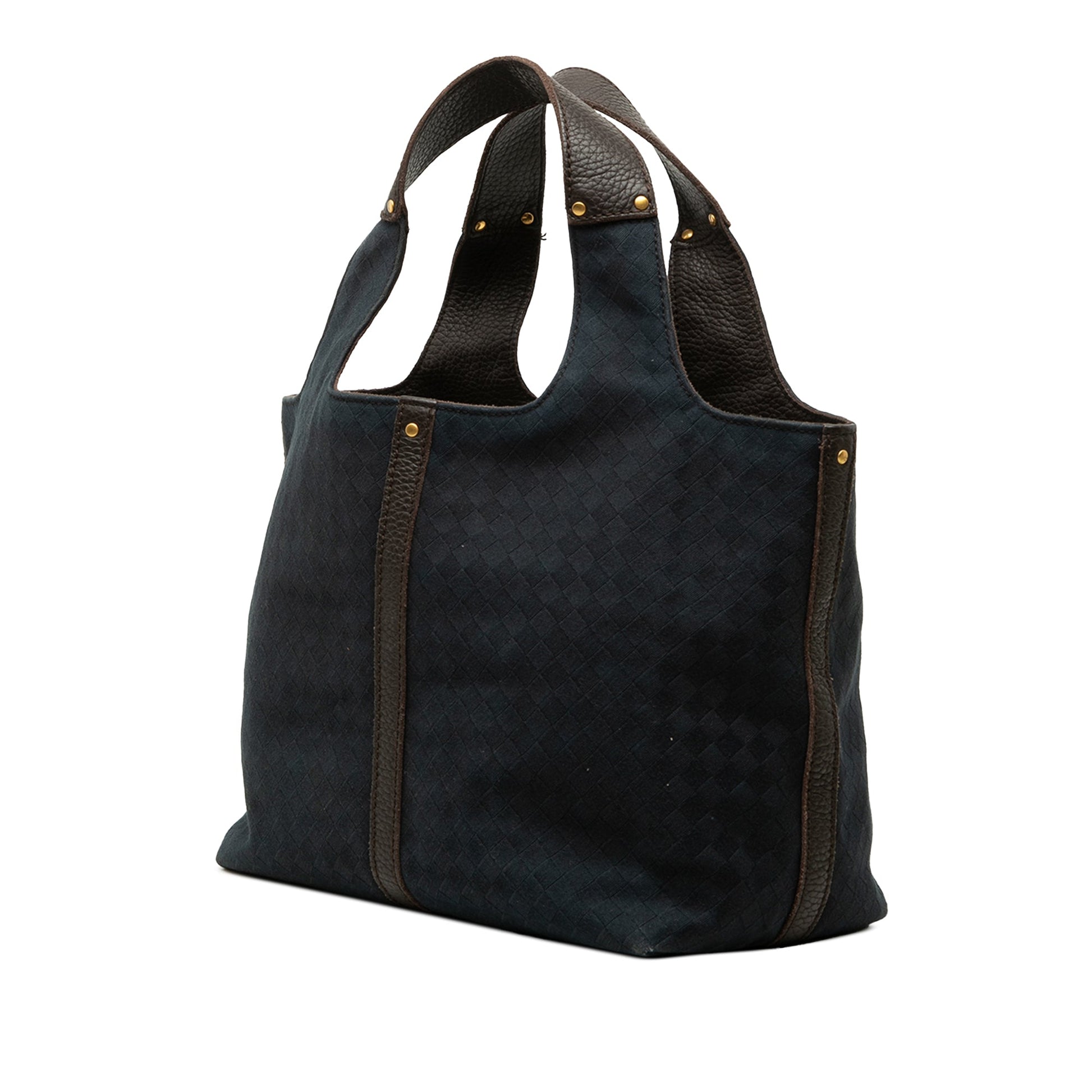 Bottega Veneta Canvas Intrecciato Handbag