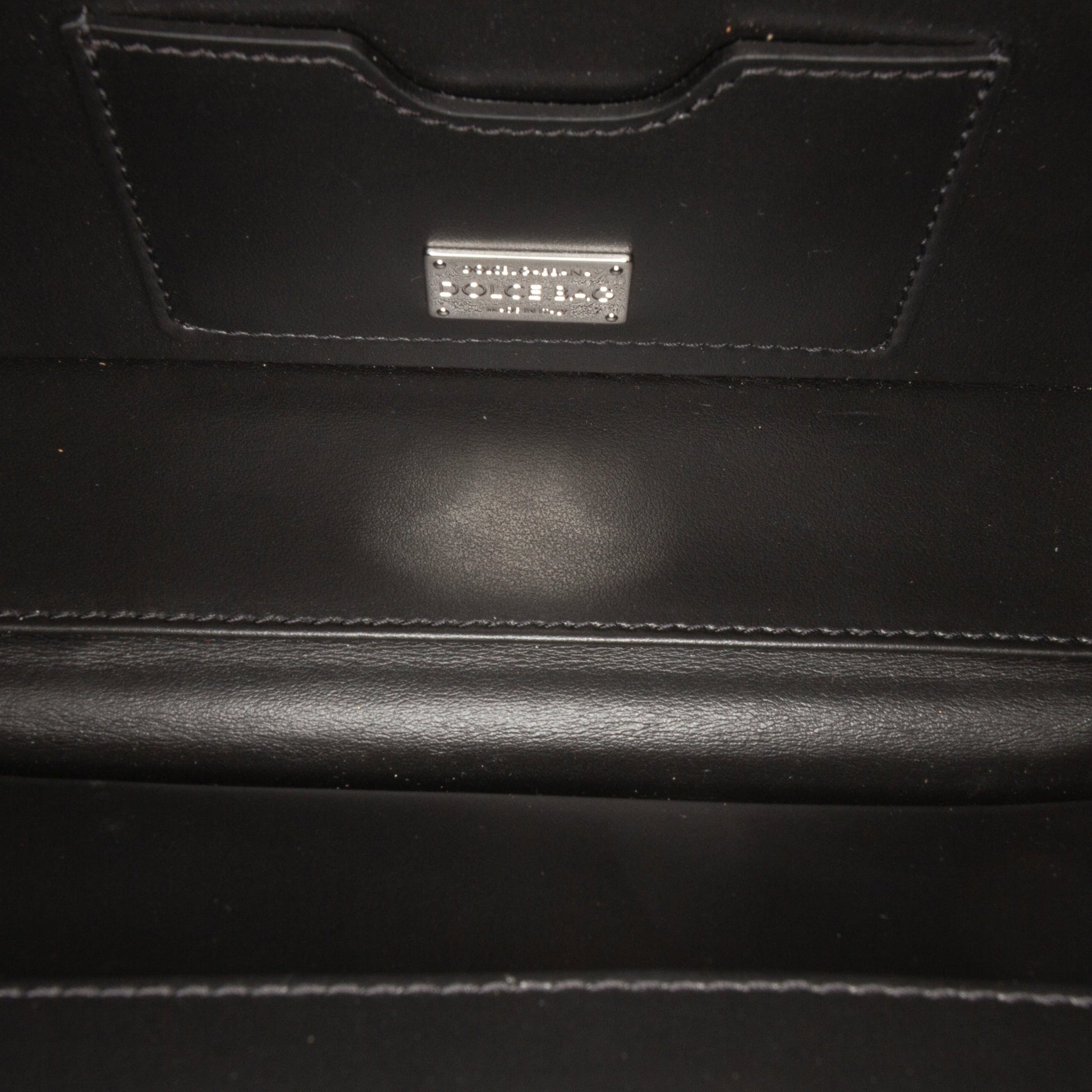 Dolce & Gabbana Rhinestone Embellished Jacquard Dolce Box Bag