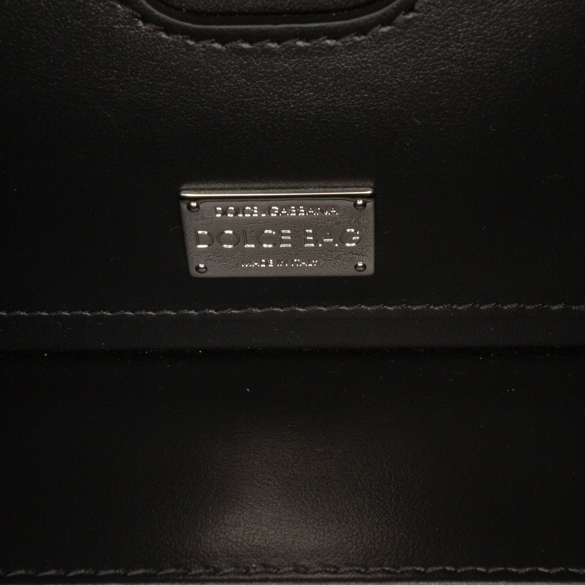 Dolce & Gabbana Rhinestone Embellished Jacquard Dolce Box Bag