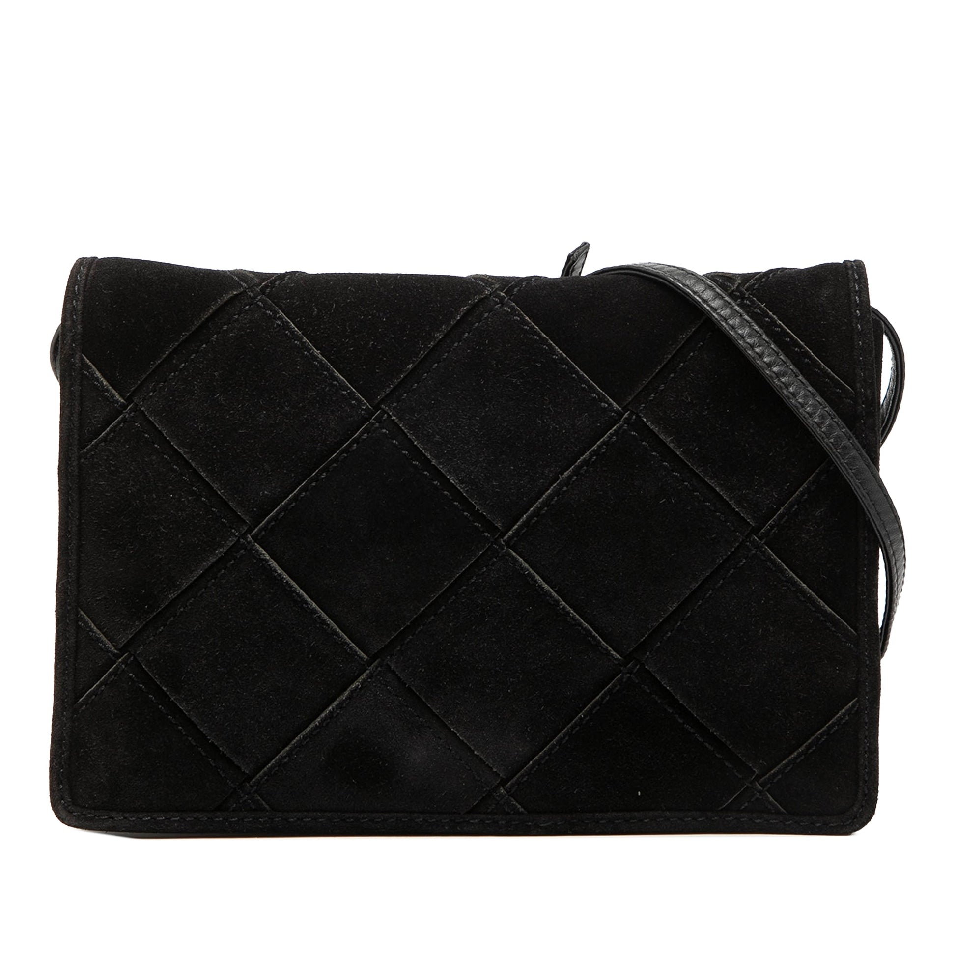 Suede Intrecciato Crossbody
