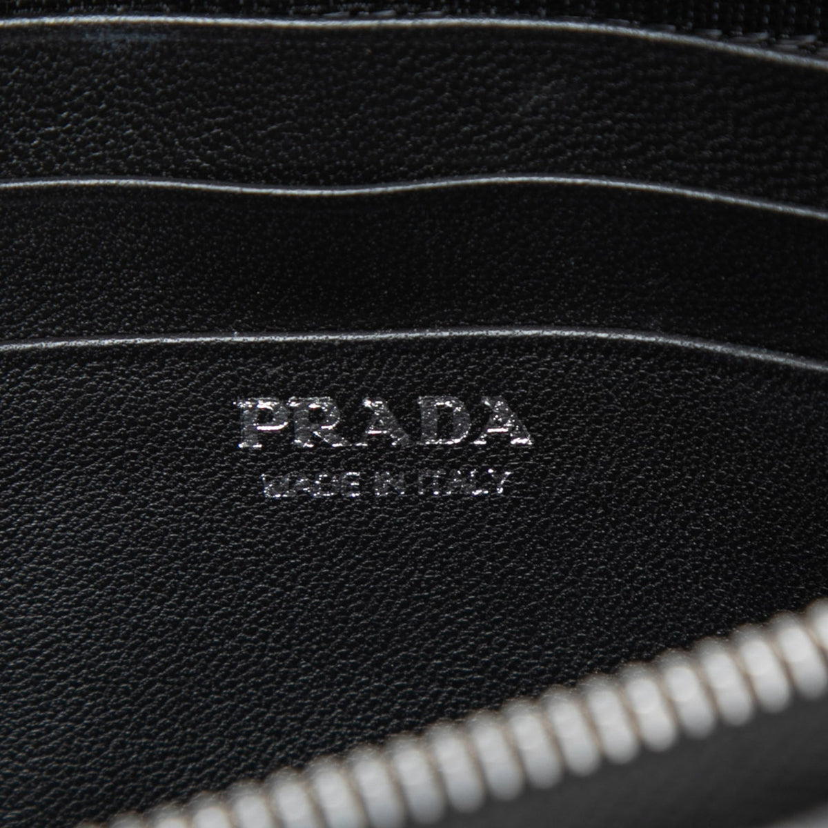 Prada Mini Soft Calf Impunture Diagramme Double Zip Crossbody