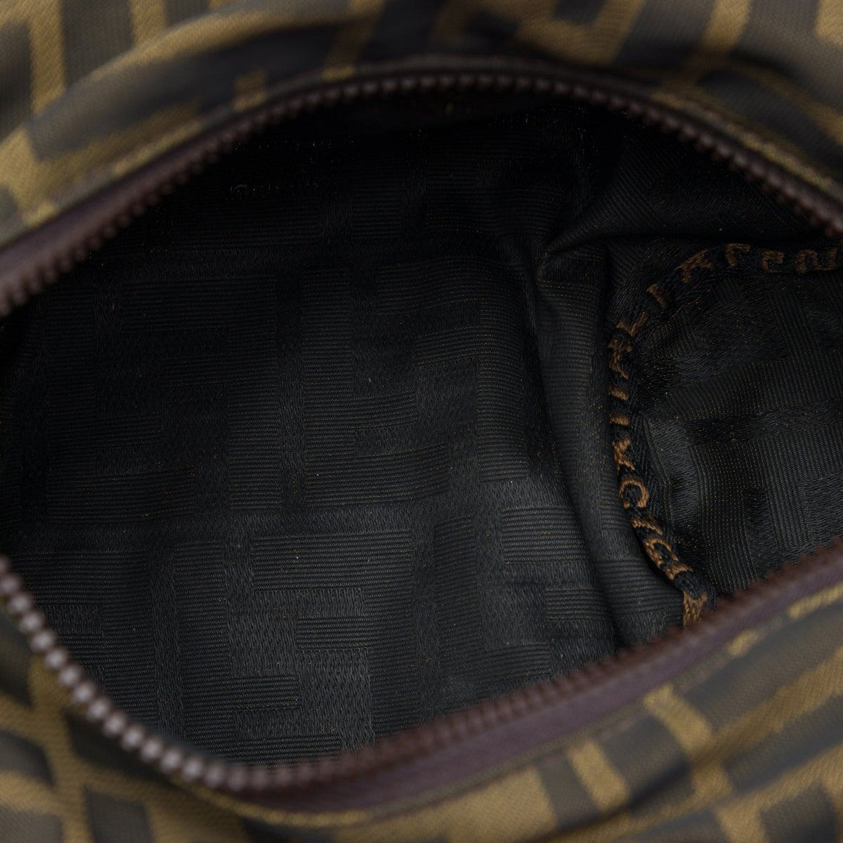 Fendi Mini Zucca Canvas Satchel — Brown