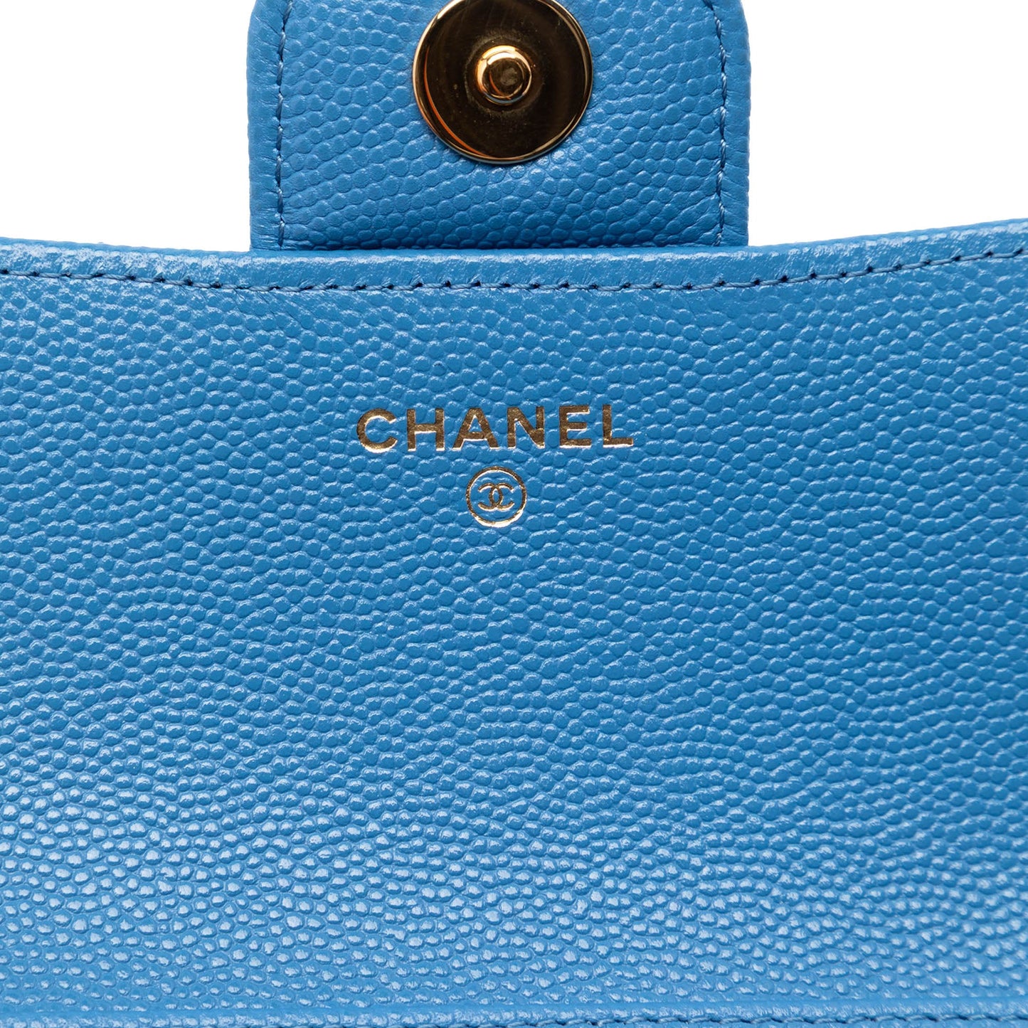Chanel CC Quilted Caviar Sunglasses Case with Chain