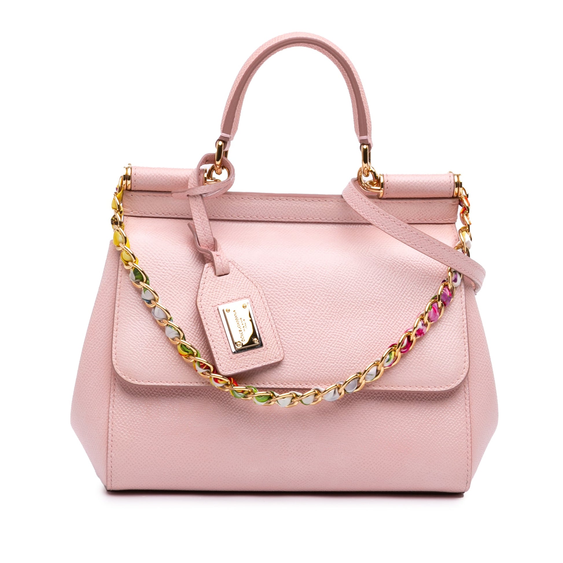 Dolce & Gabbana Small Leather Miss Sicily Satchel