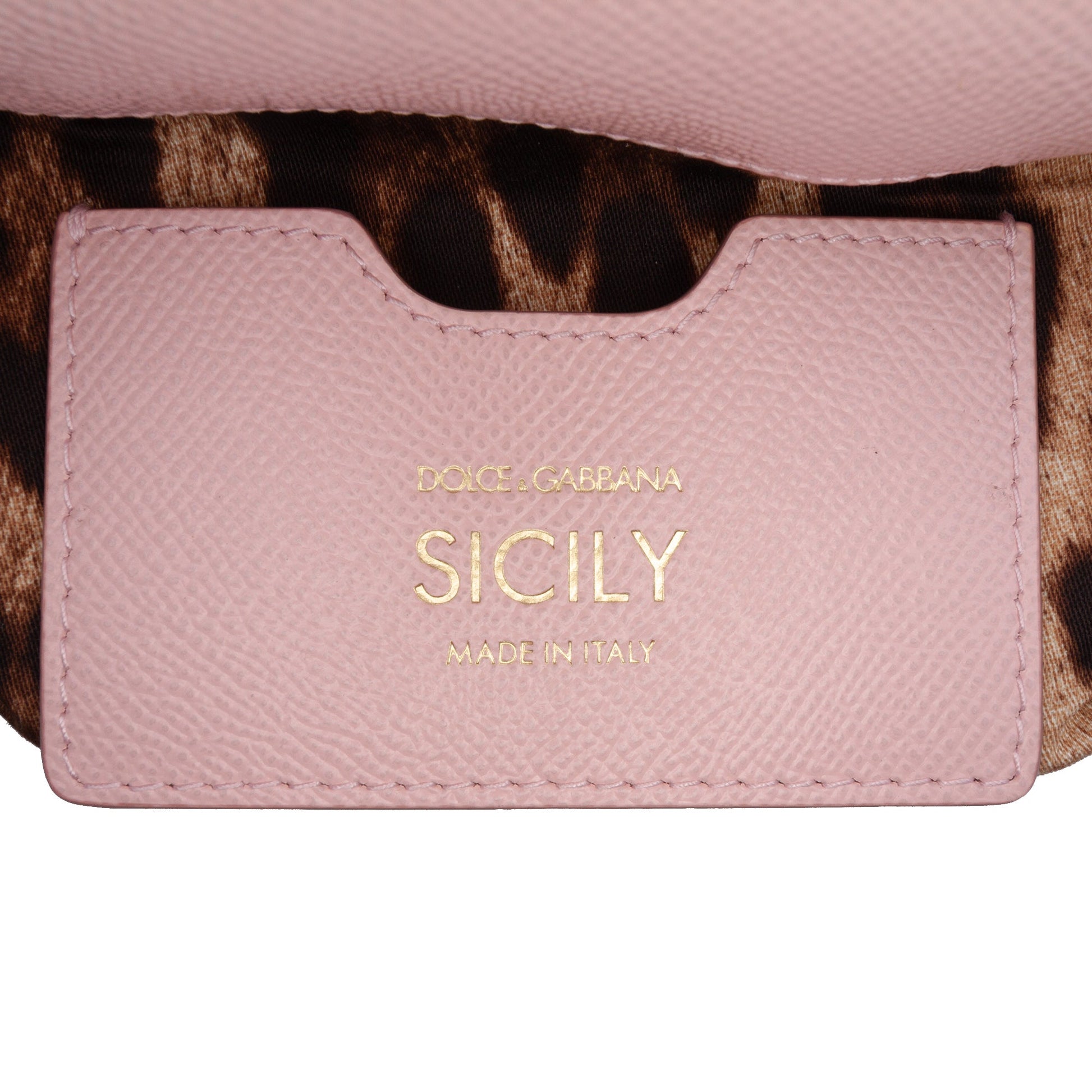 Dolce & Gabbana Small Leather Miss Sicily Satchel