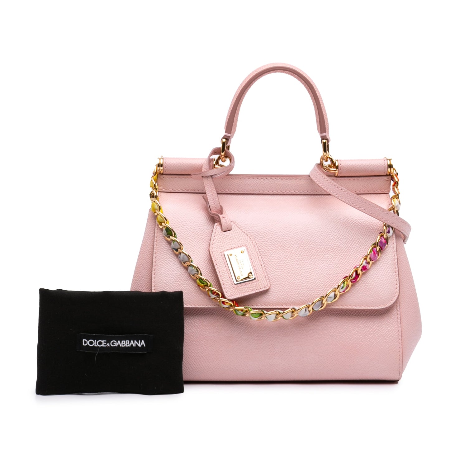 Dolce & Gabbana Small Leather Miss Sicily Satchel