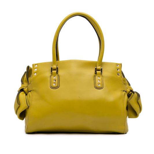 Valentino Leather Rockstud Bow Tote