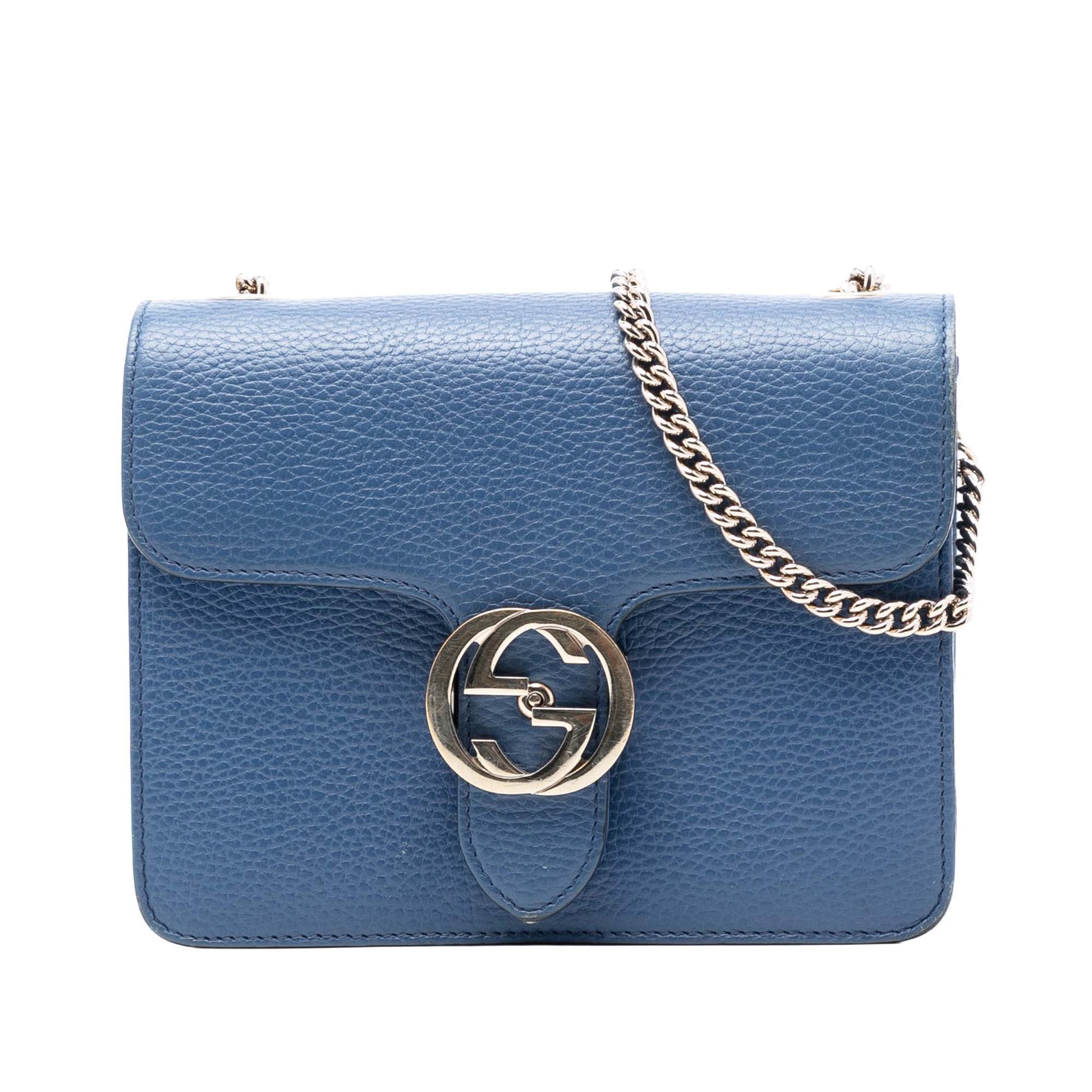 Gucci Small Dollar Calfskin Interlocking G Crossbody