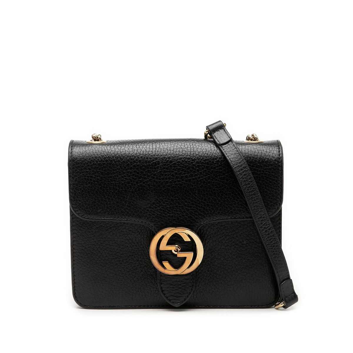 Gucci Small Dollar Calfskin Interlocking G Crossbody