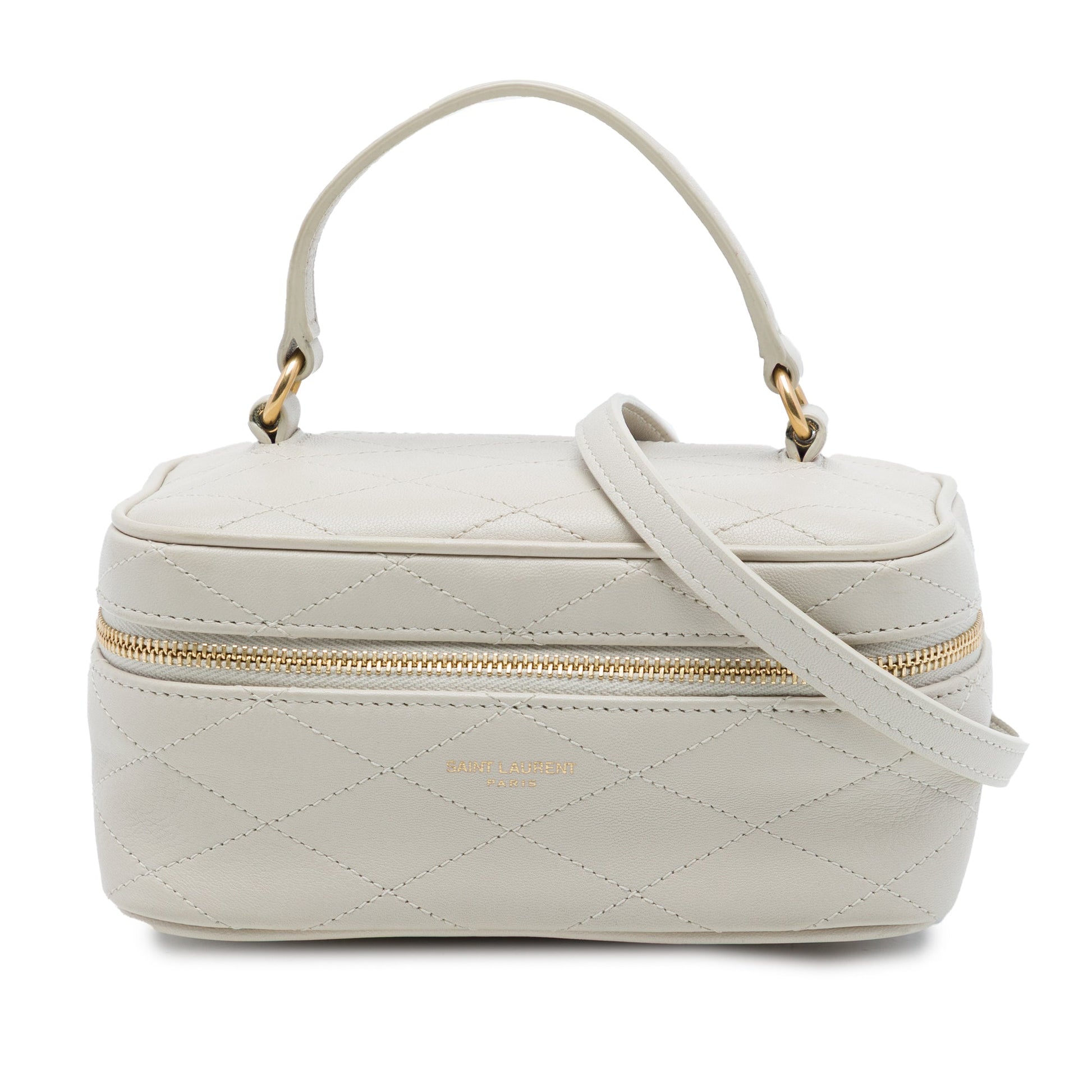 Saint Laurent Mini Quilted Lambskin Gaby Vanity Bag