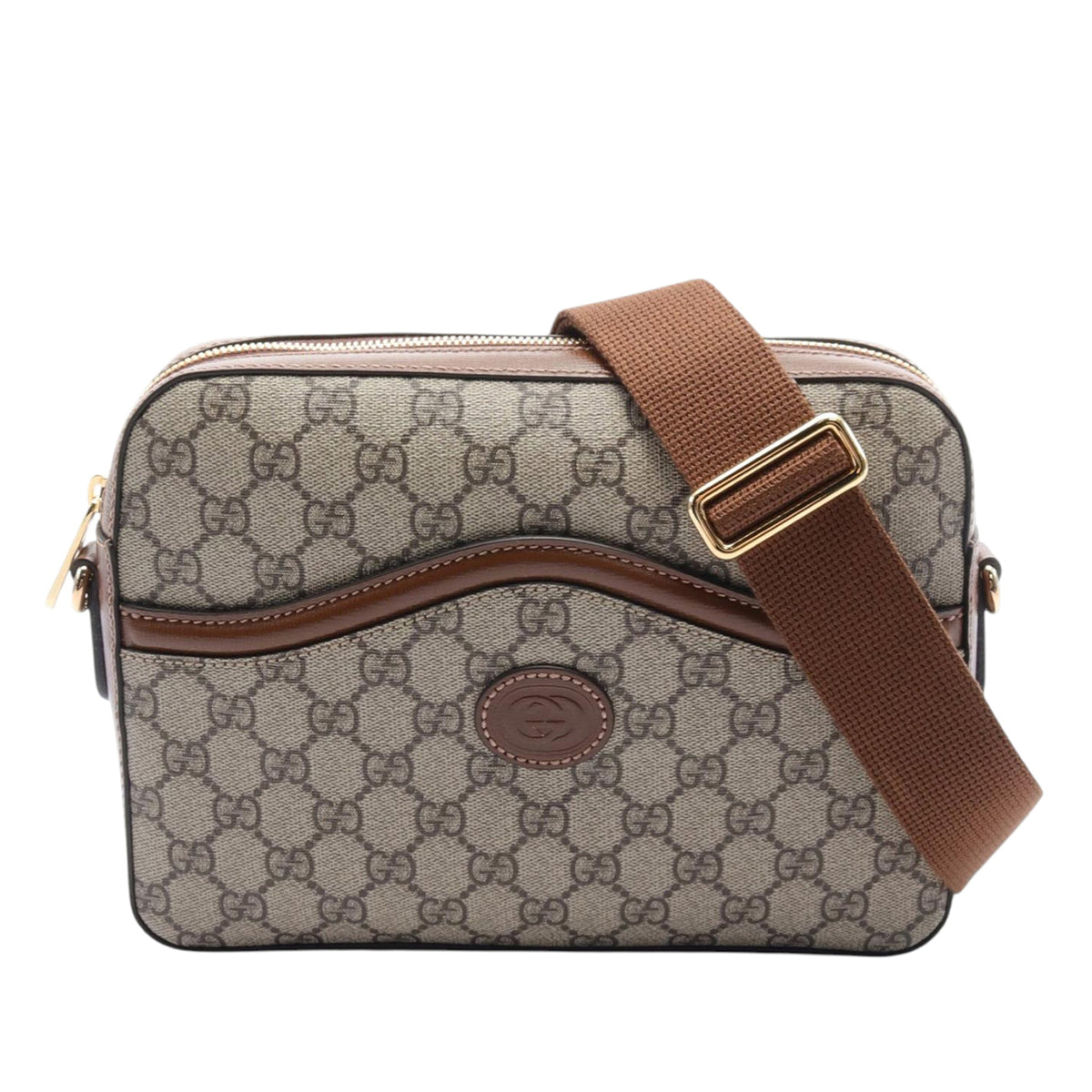 Gucci GG Supreme Retro Interlocking G Messenger Bag