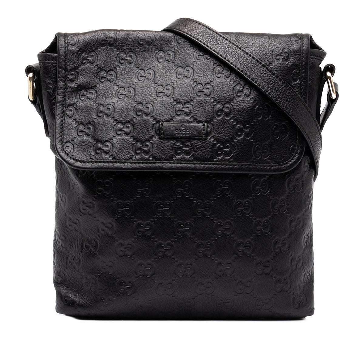 Gucci Guccissima Crossbody — Black