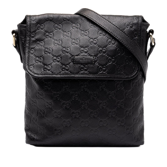 Gucci Guccissima Crossbody — Black