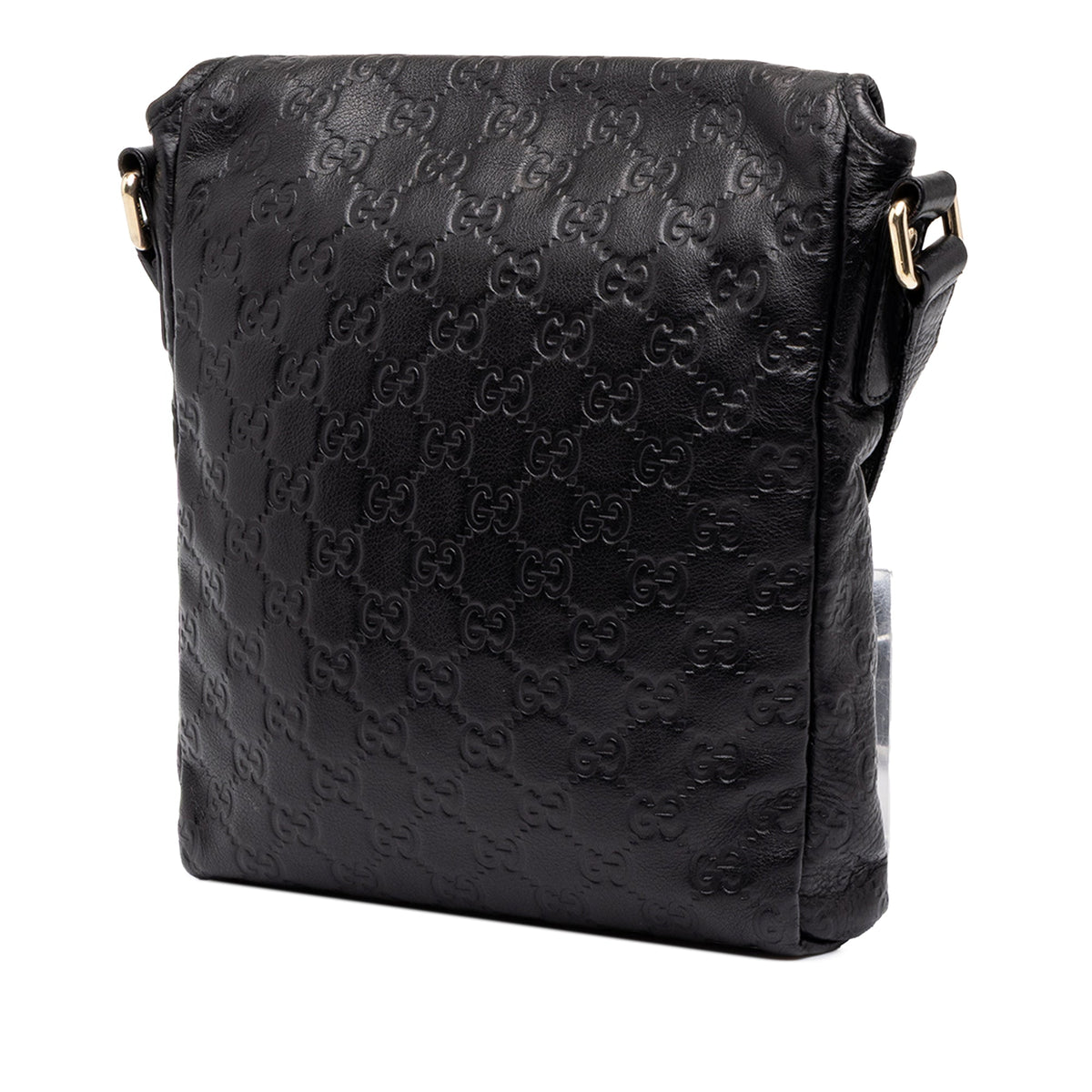Gucci Guccissima Crossbody — Black