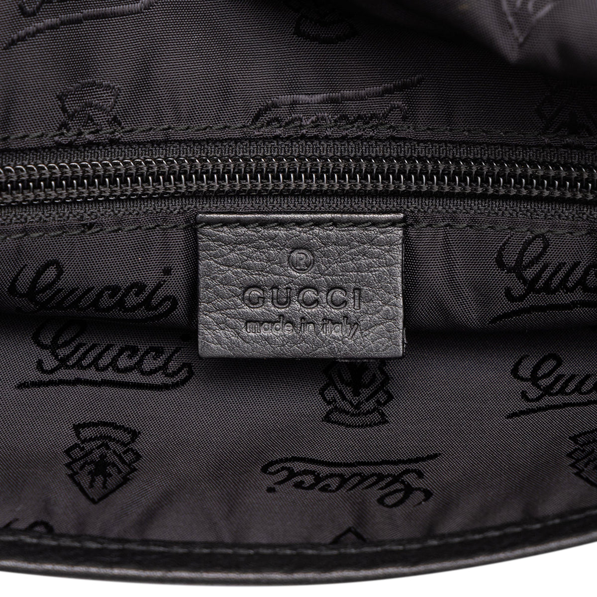 Gucci Guccissima Crossbody — Black