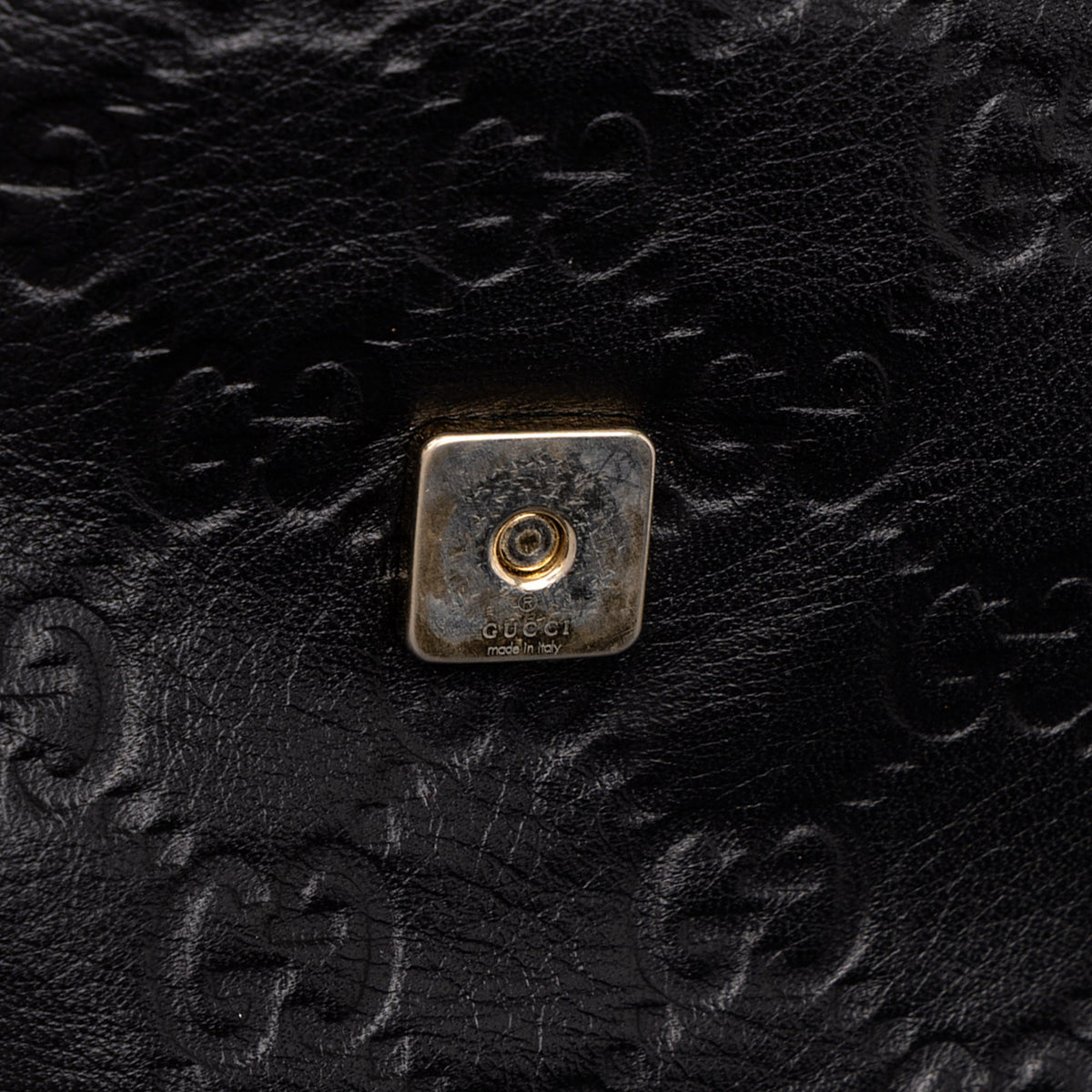Gucci Guccissima Crossbody — Black