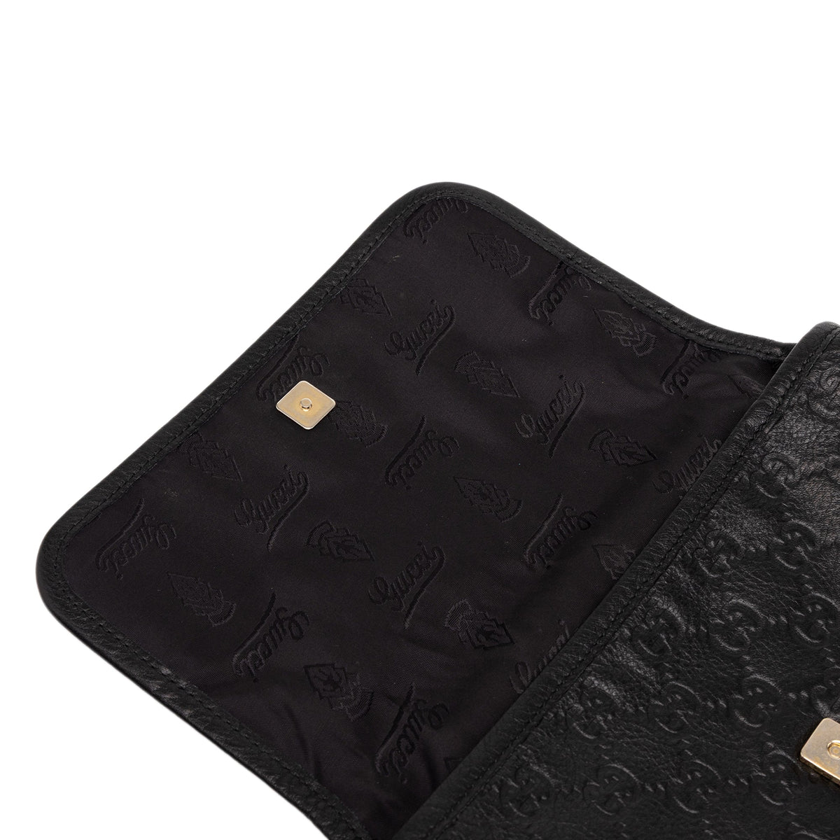 Gucci Guccissima Crossbody — Black