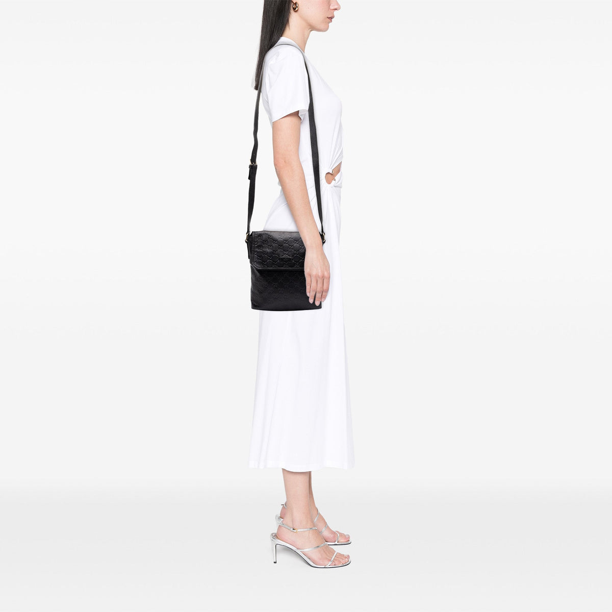 Gucci Guccissima Crossbody — Black