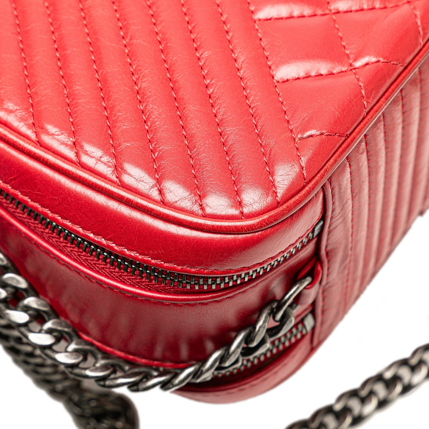Chanel Small Quilted Glazed Calfskin Coco Boy Camera Bag
