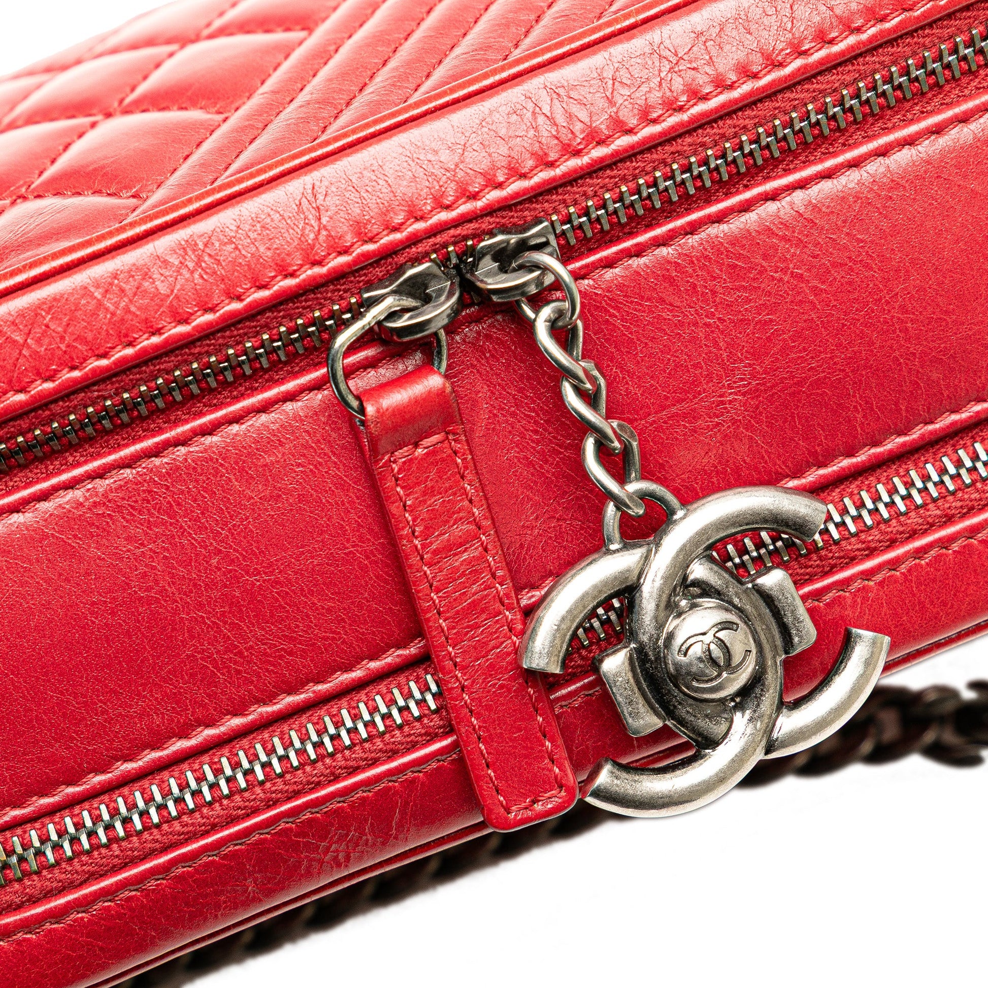 Chanel Small Quilted Glazed Calfskin Coco Boy Camera Bag