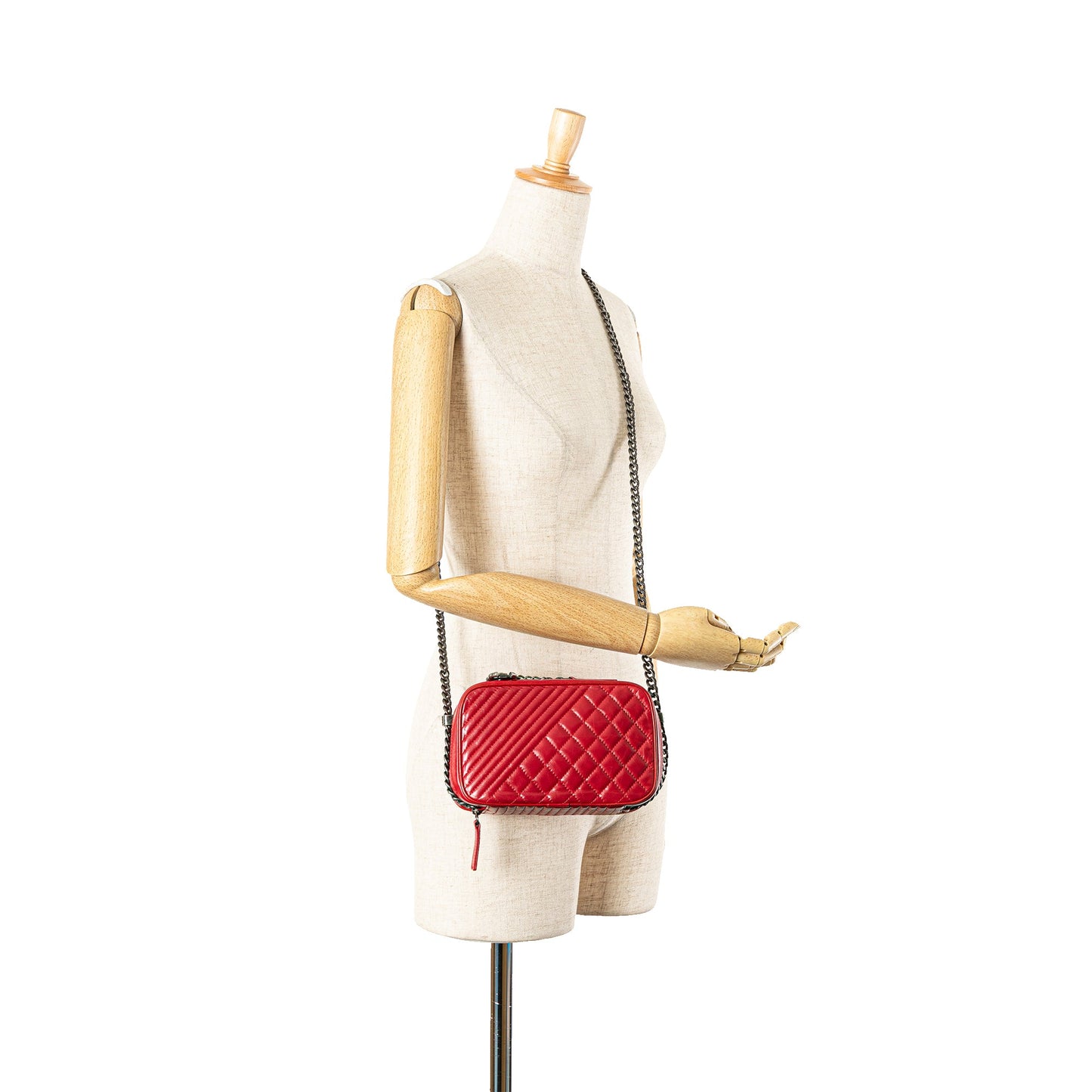 Chanel Small Quilted Glazed Calfskin Coco Boy Camera Bag