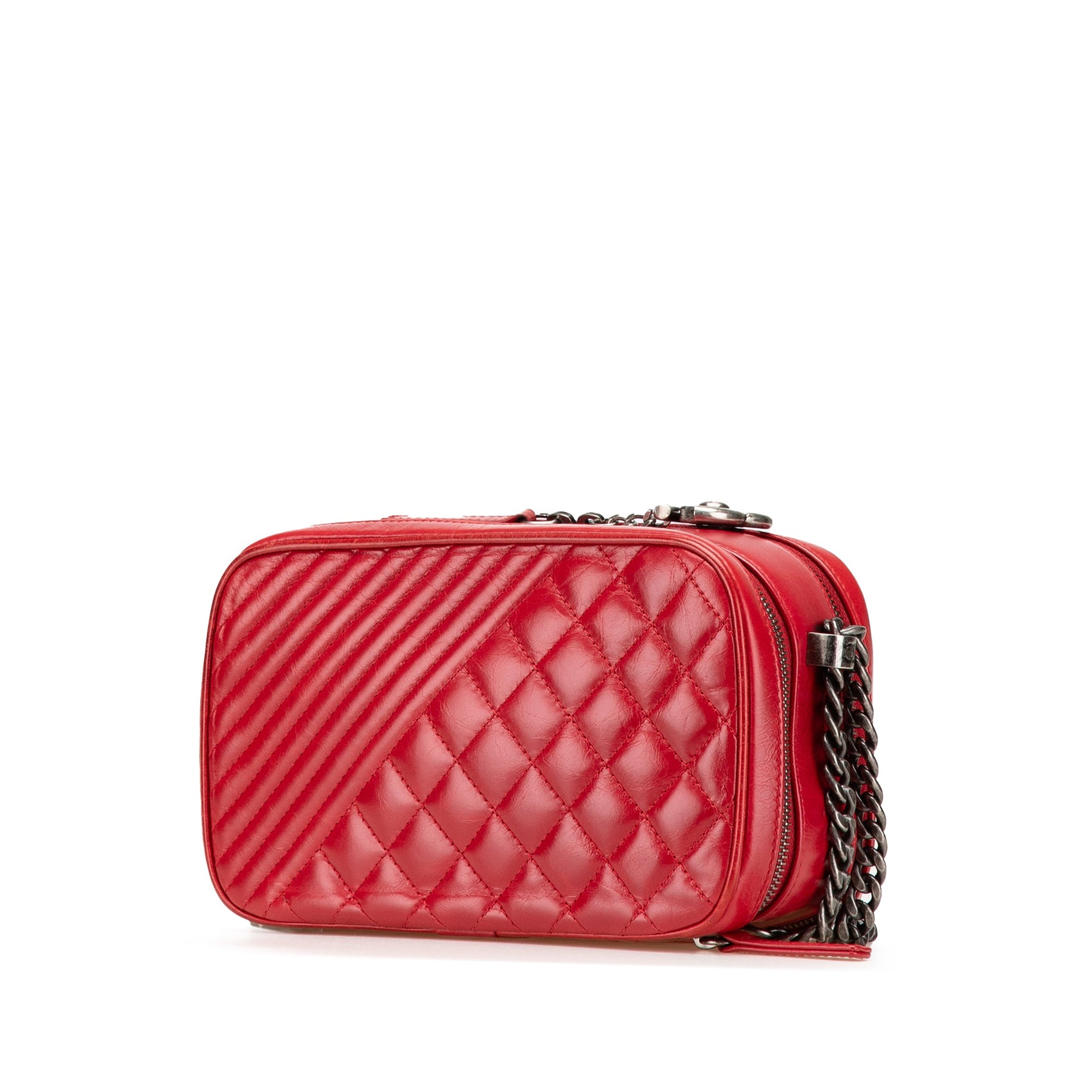 Chanel Small Quilted Glazed Calfskin Coco Boy Camera Bag