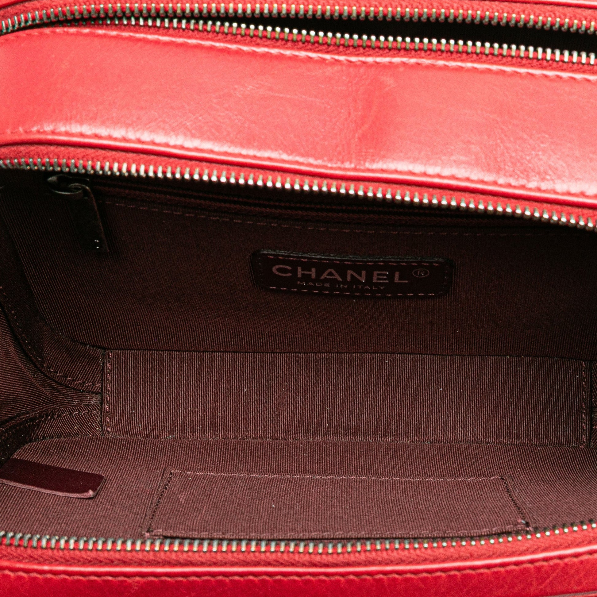Chanel Small Quilted Glazed Calfskin Coco Boy Camera Bag