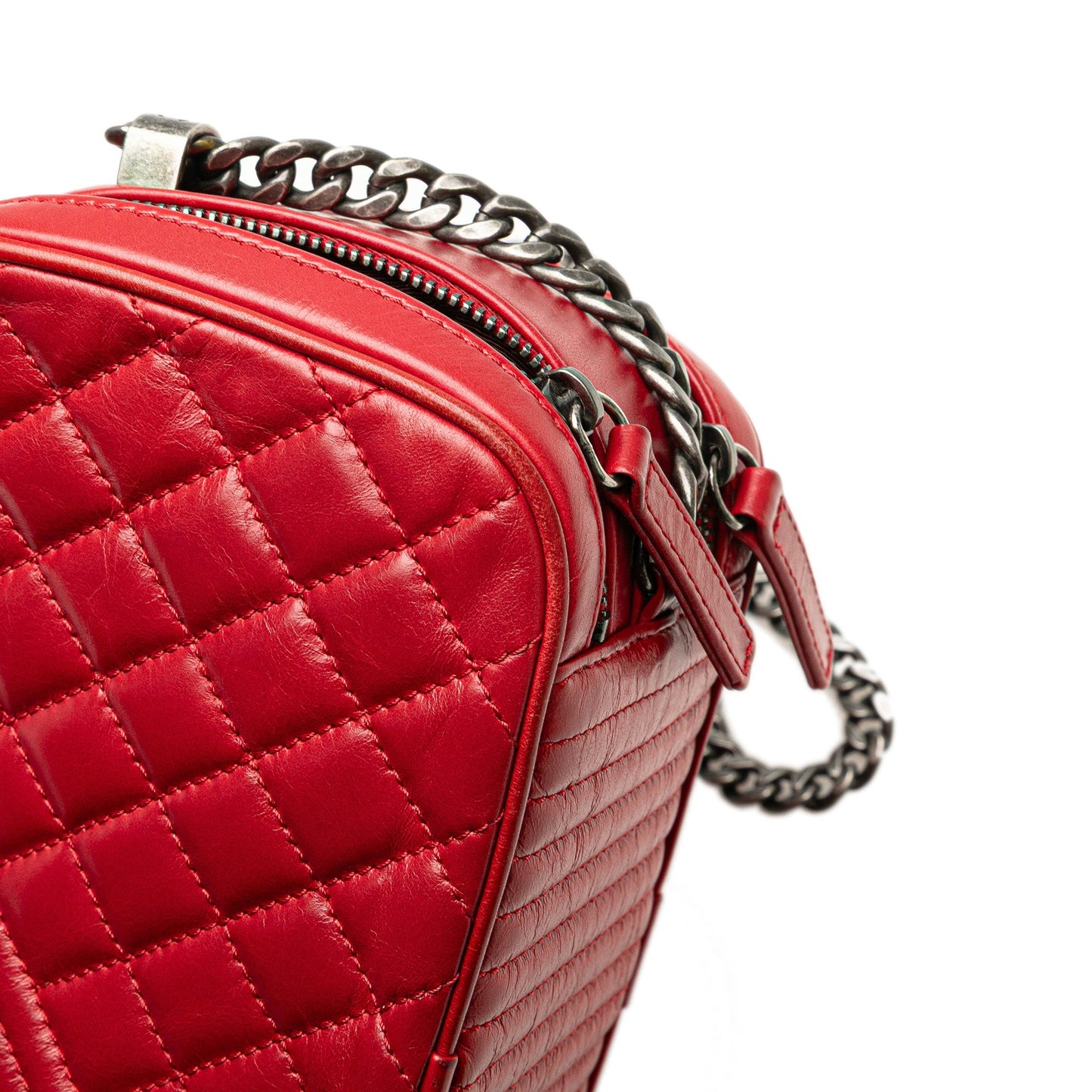Chanel Small Quilted Glazed Calfskin Coco Boy Camera Bag