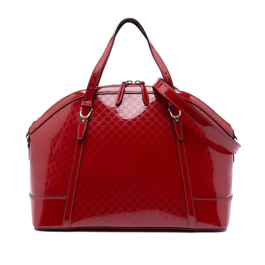 Gucci Large Microguccissima Patent Nice Dome Satchel