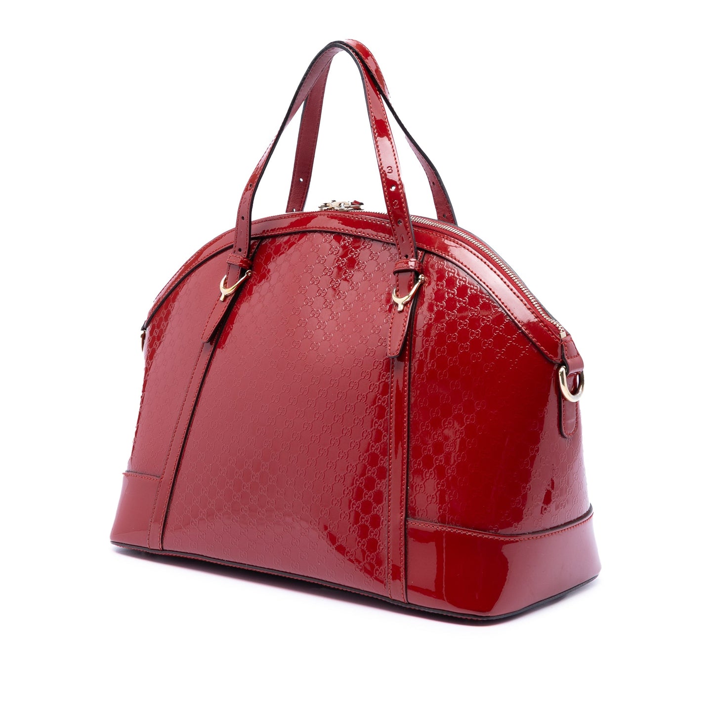 Gucci Large Microguccissima Patent Nice Dome Satchel