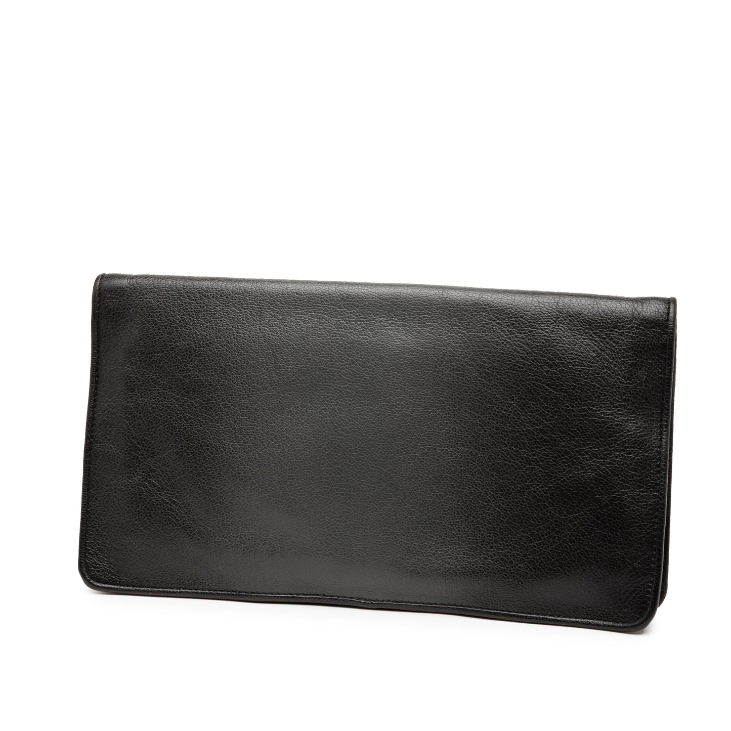 Bottega Veneta Leather Turn Lock Clutch