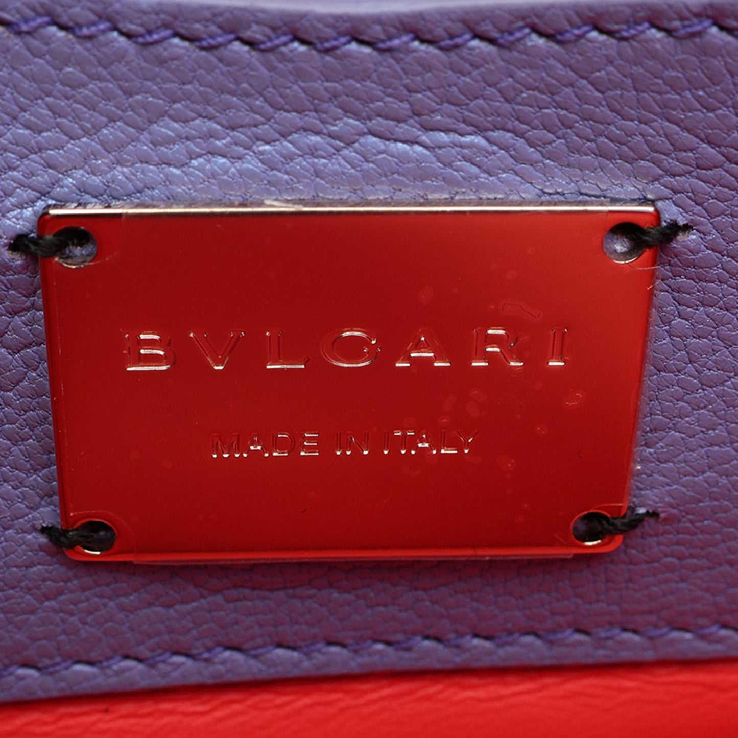 Bvlgari Leather Serpenti Cabochon Chain Crossbody