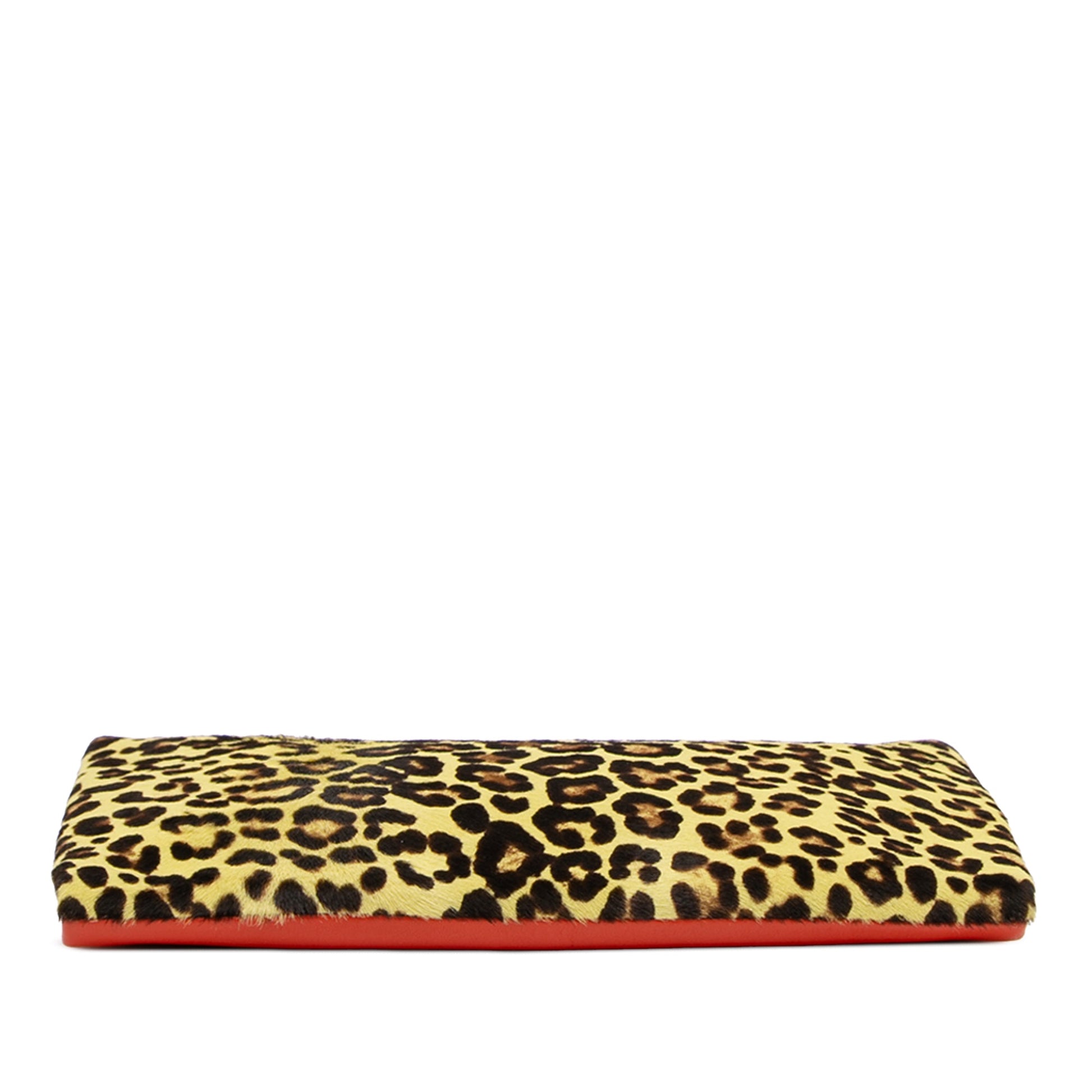Pony Hair and Calfskin Leopard Print Clutch