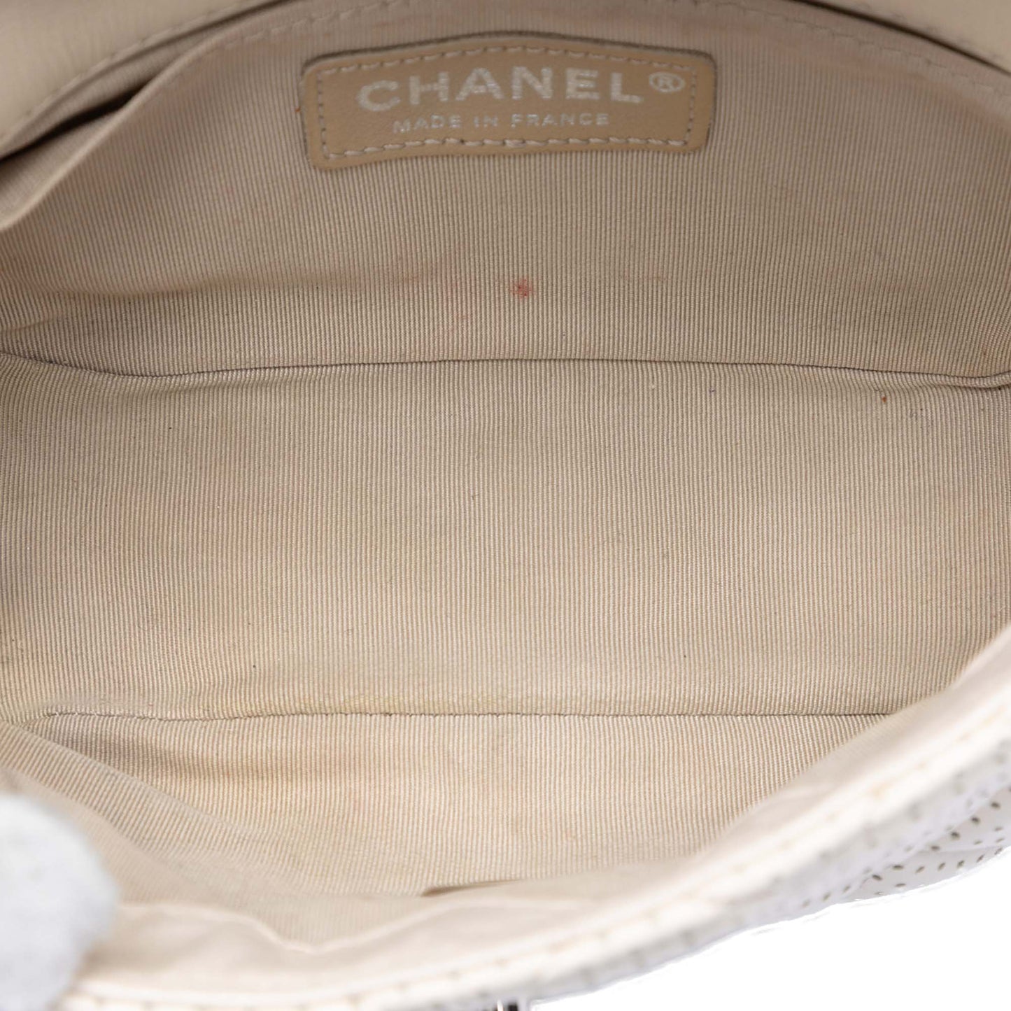 Chanel Mini Perforated Lambskin Punch Flap