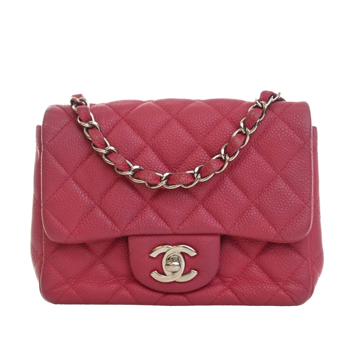 Chanel Mini Square Classic Caviar Single Flap