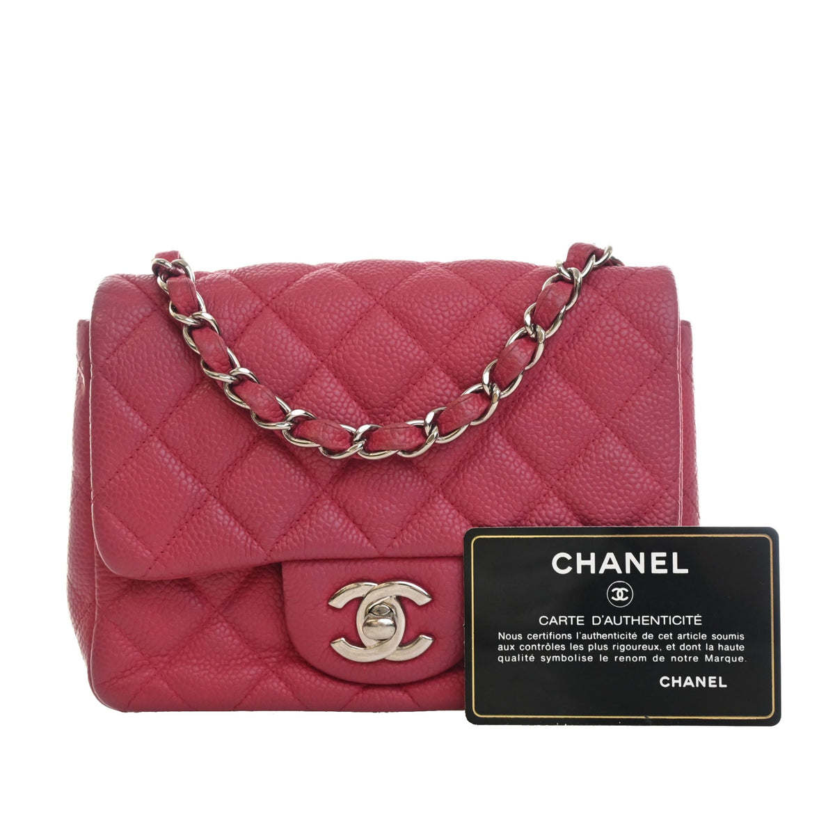 Chanel Mini Square Classic Caviar Single Flap